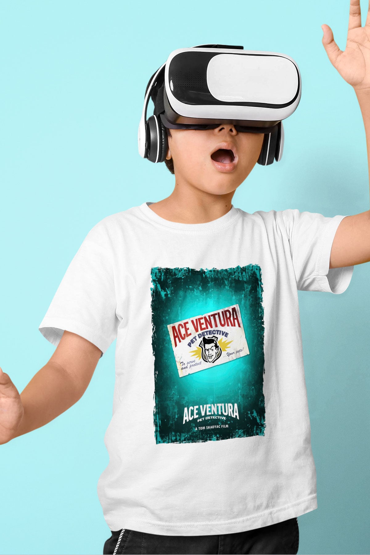 Ace Ventura Beyaz Unisex  Çocuk Tişört