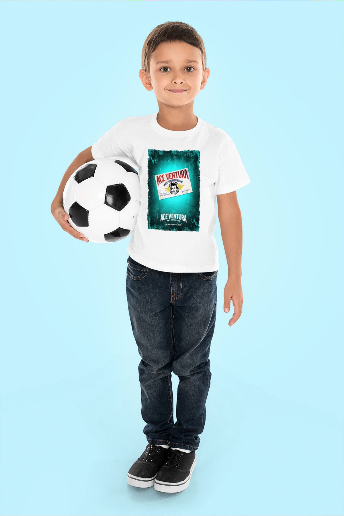 Ace Ventura Beyaz Unisex  Çocuk Tişört