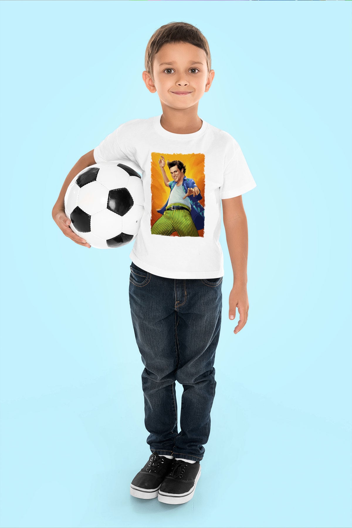 Ace Ventura Beyaz Unisex  Çocuk Tişört