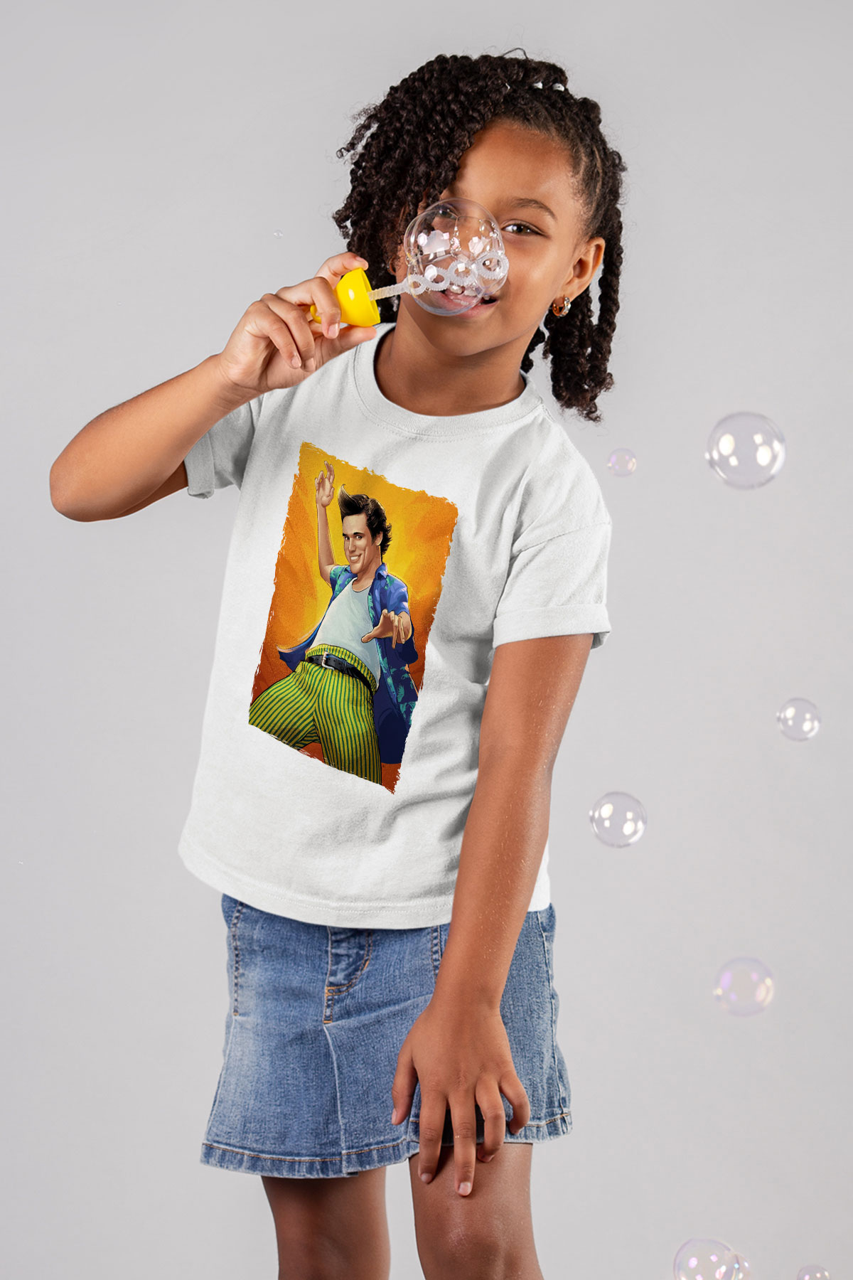 Ace Ventura Beyaz Unisex  Çocuk Tişört