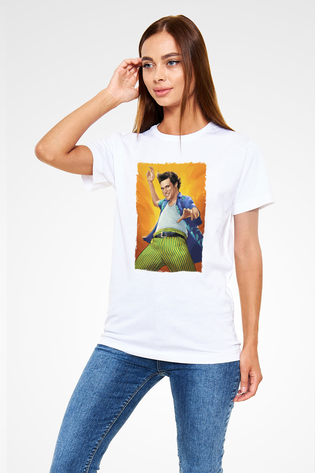 Ace Ventura Beyaz Unisex Tişört