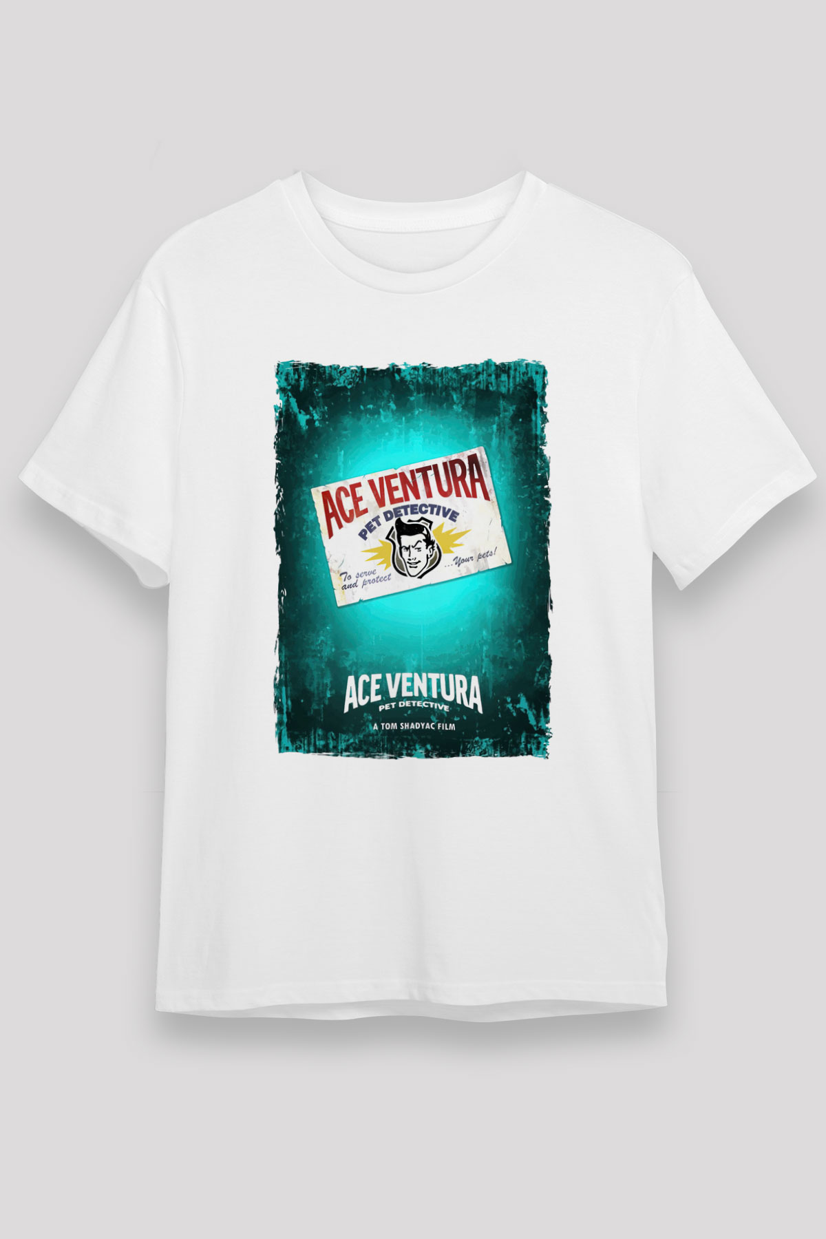 Ace Ventura Beyaz Unisex Tişört