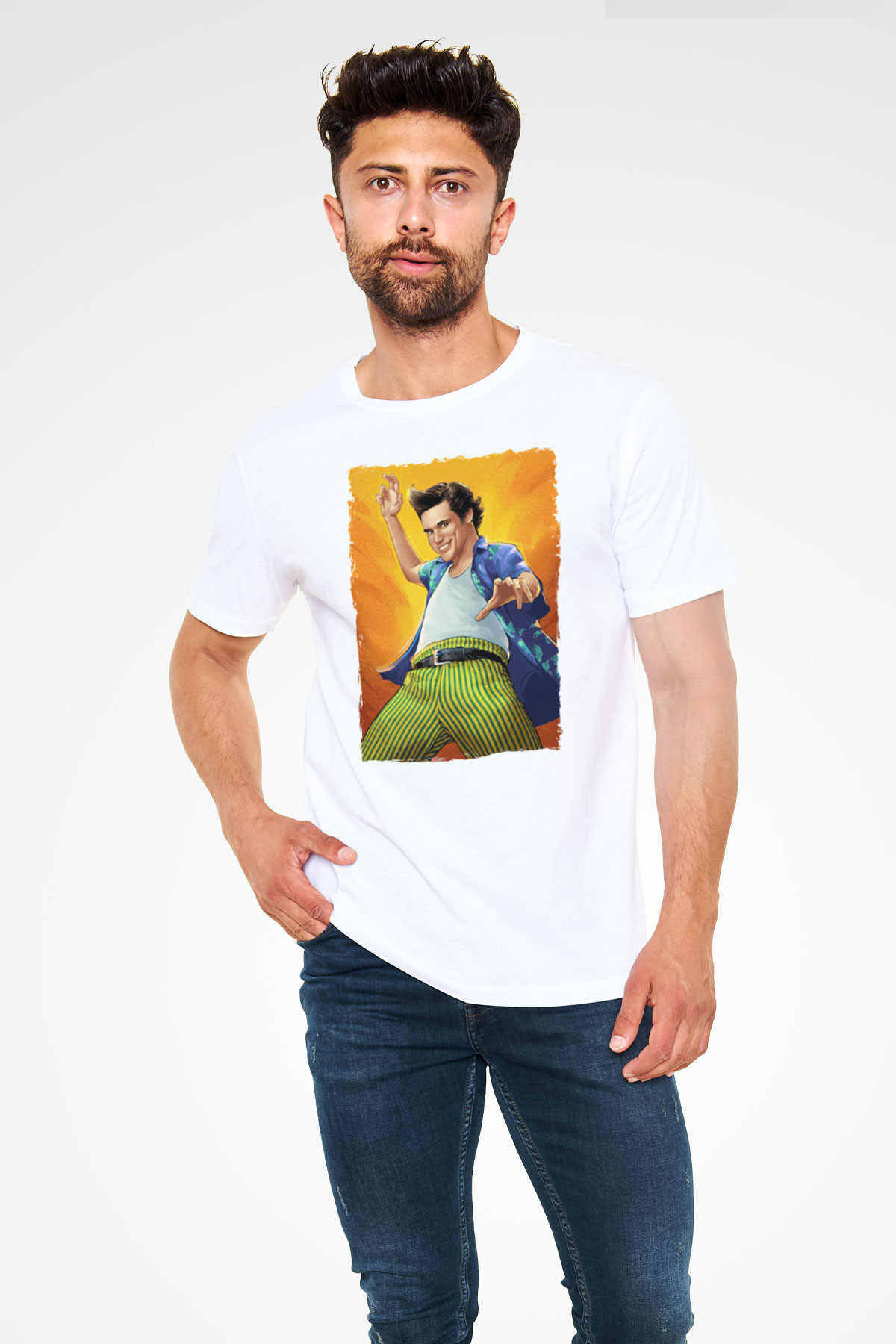Ace Ventura Beyaz Unisex Tişört