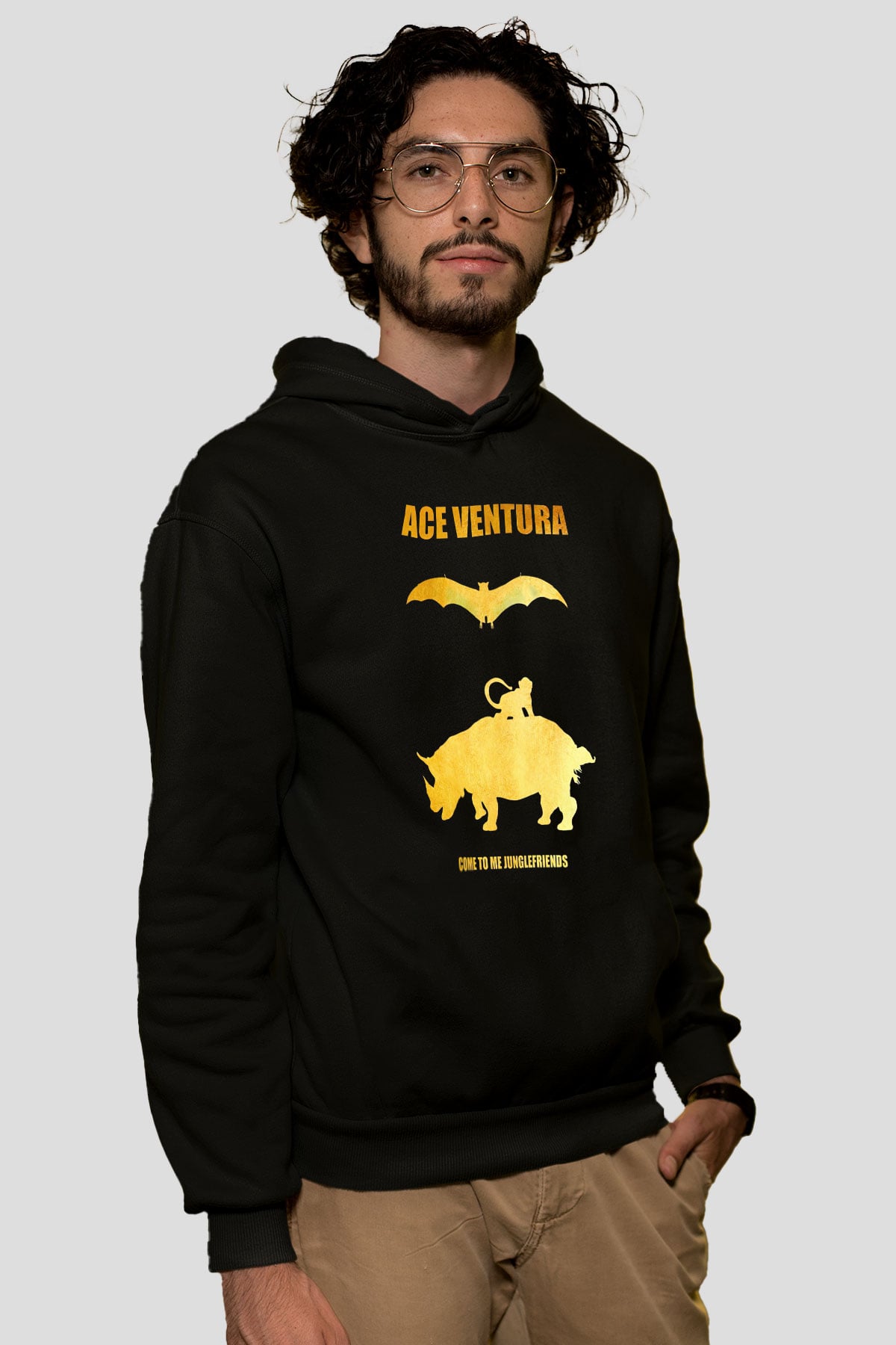 Ace Ventura Siyah Unisex Hoodie