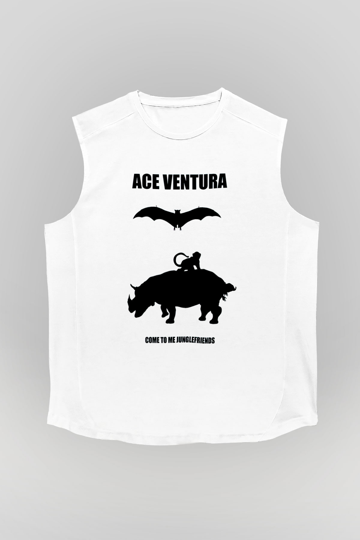Ace Ventura Siyah Unisex  Kolsuz Tişört