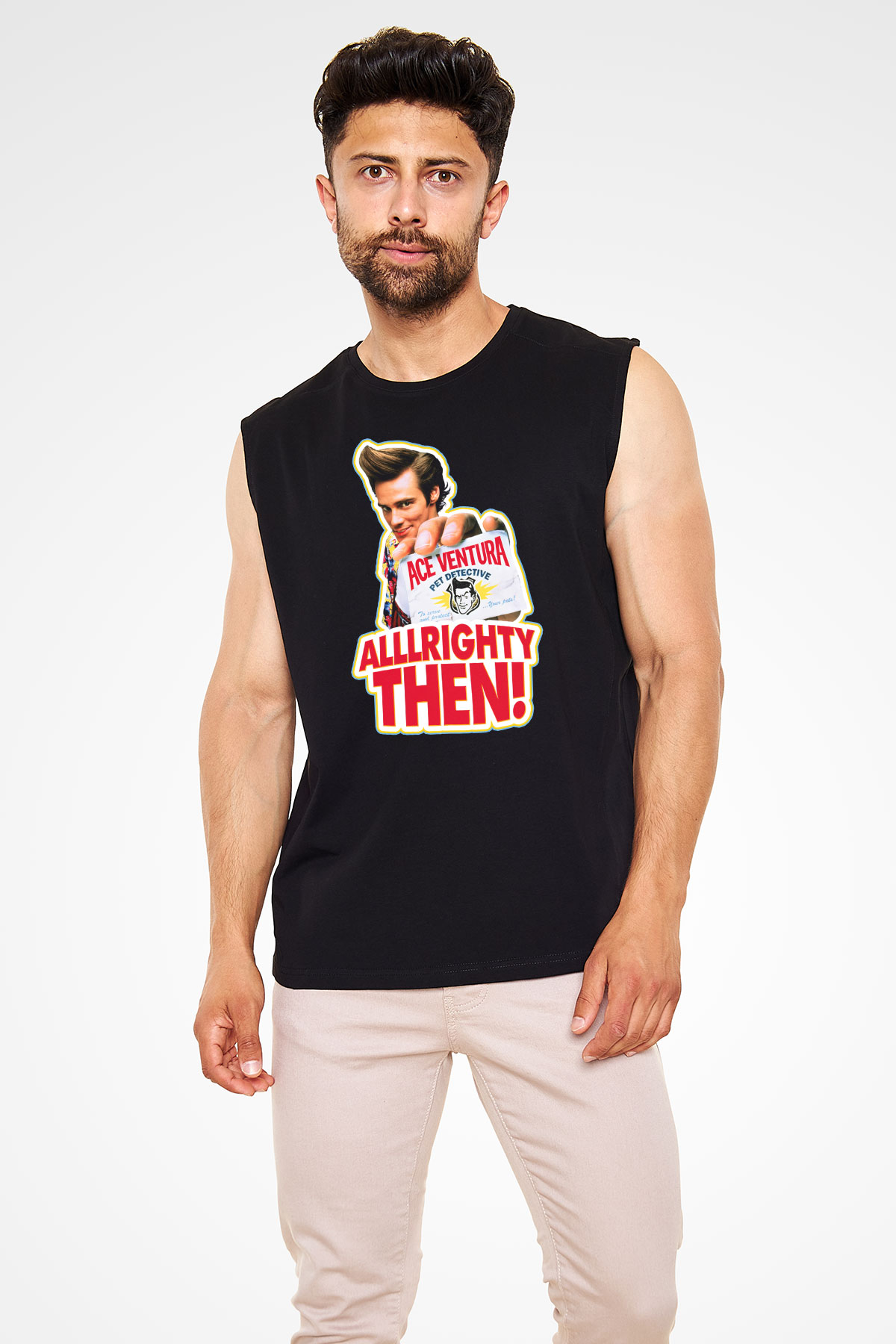 Ace Ventura Siyah Unisex Kolsuz Tişört