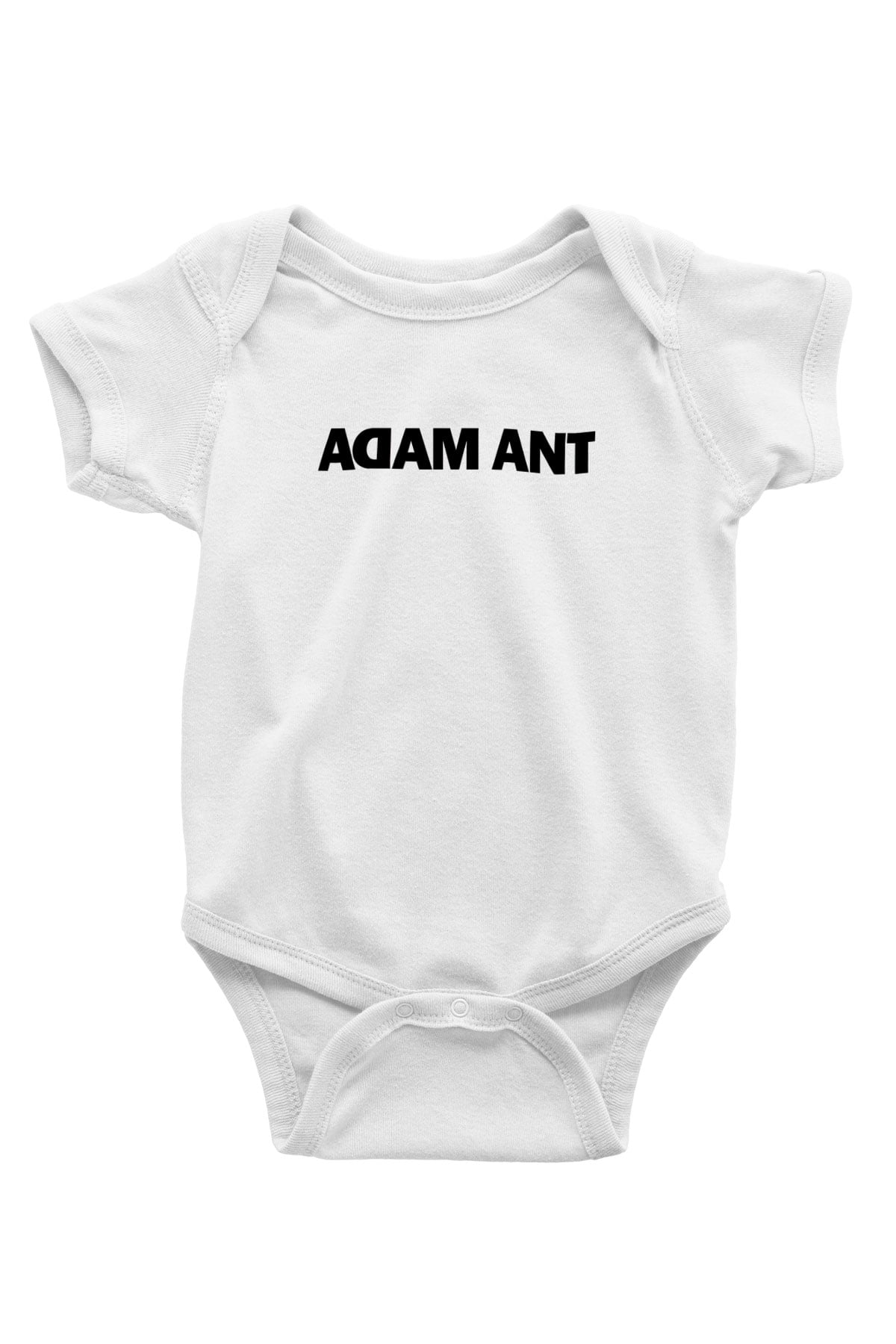 Adam Ant Baskılı Unisex Beyaz Bebek Body - Zıbın