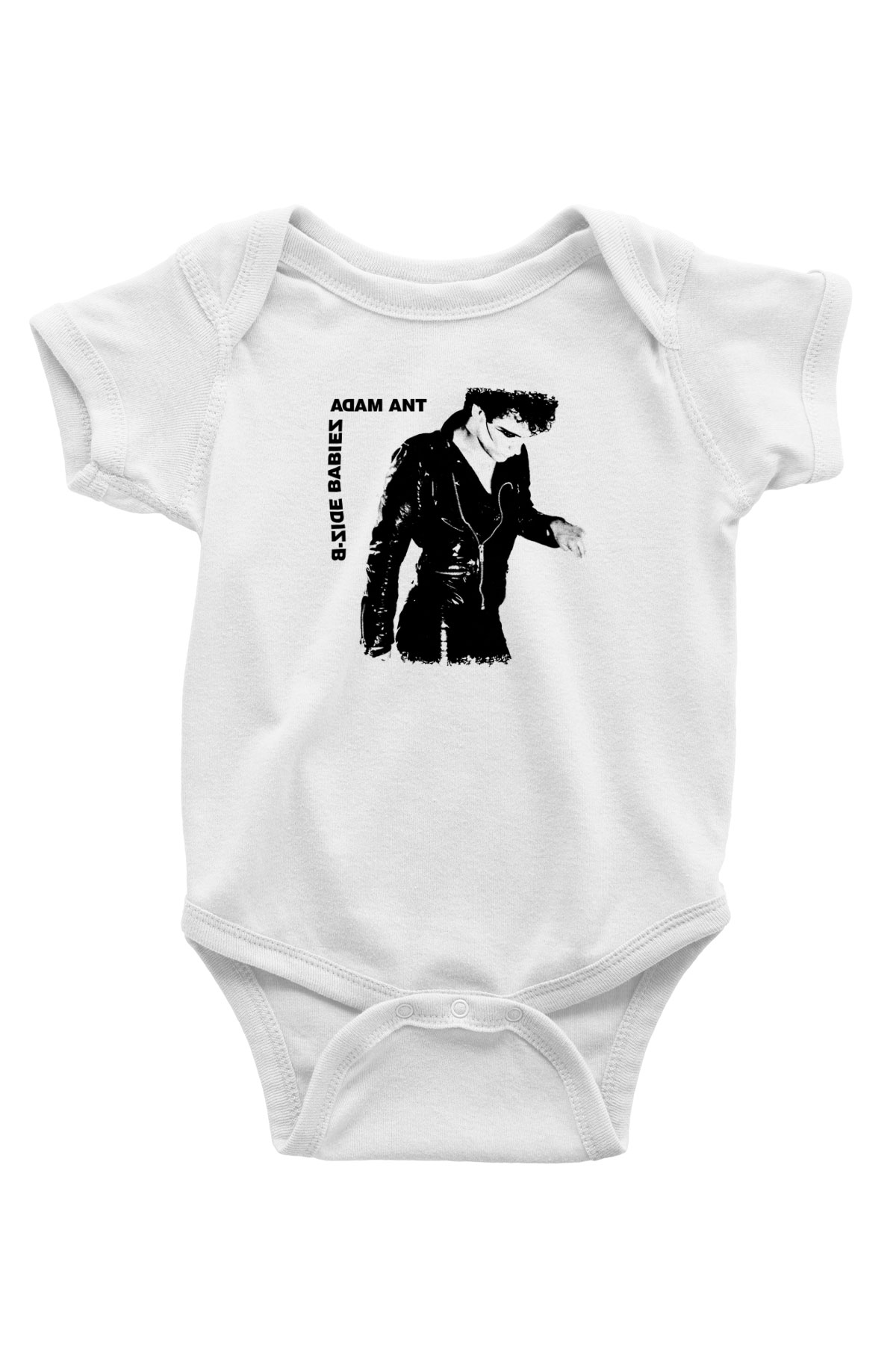 Adam Ant Baskılı Unisex Beyaz Bebek Body - Zıbın