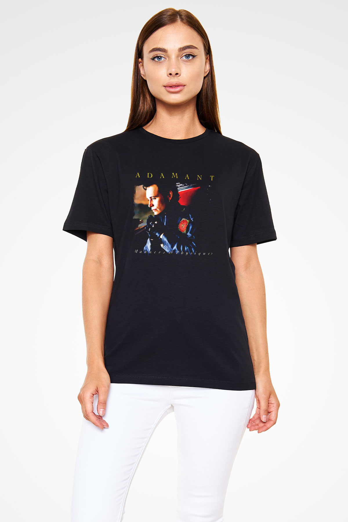 Adam Ant Baskılı Unisex Siyah Tişört