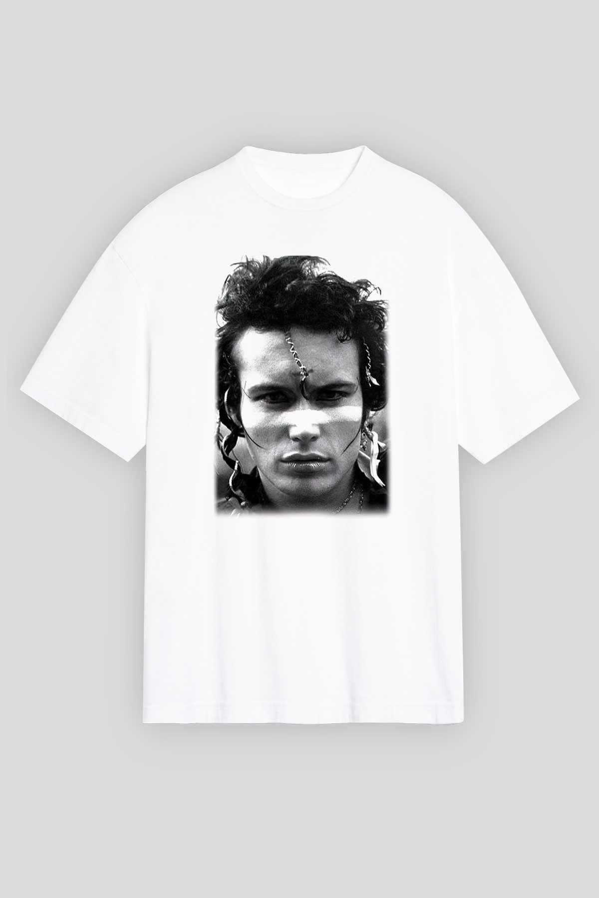 Adam Ant Beyaz Unisex Oversize Tişört T-Shirt