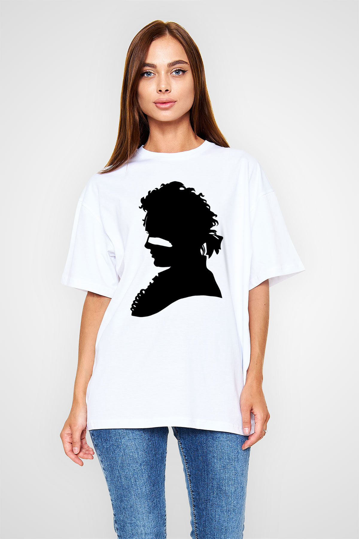 Adam Ant Beyaz Unisex Oversize Tişört T-Shirt
