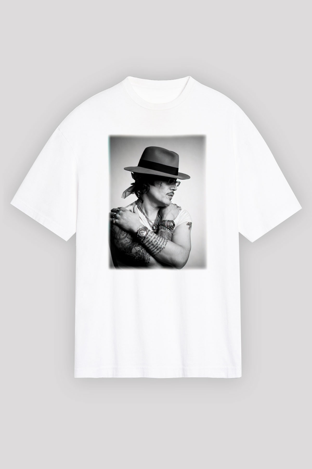 Adam Ant Beyaz Unisex Oversize Tişört T-Shirt