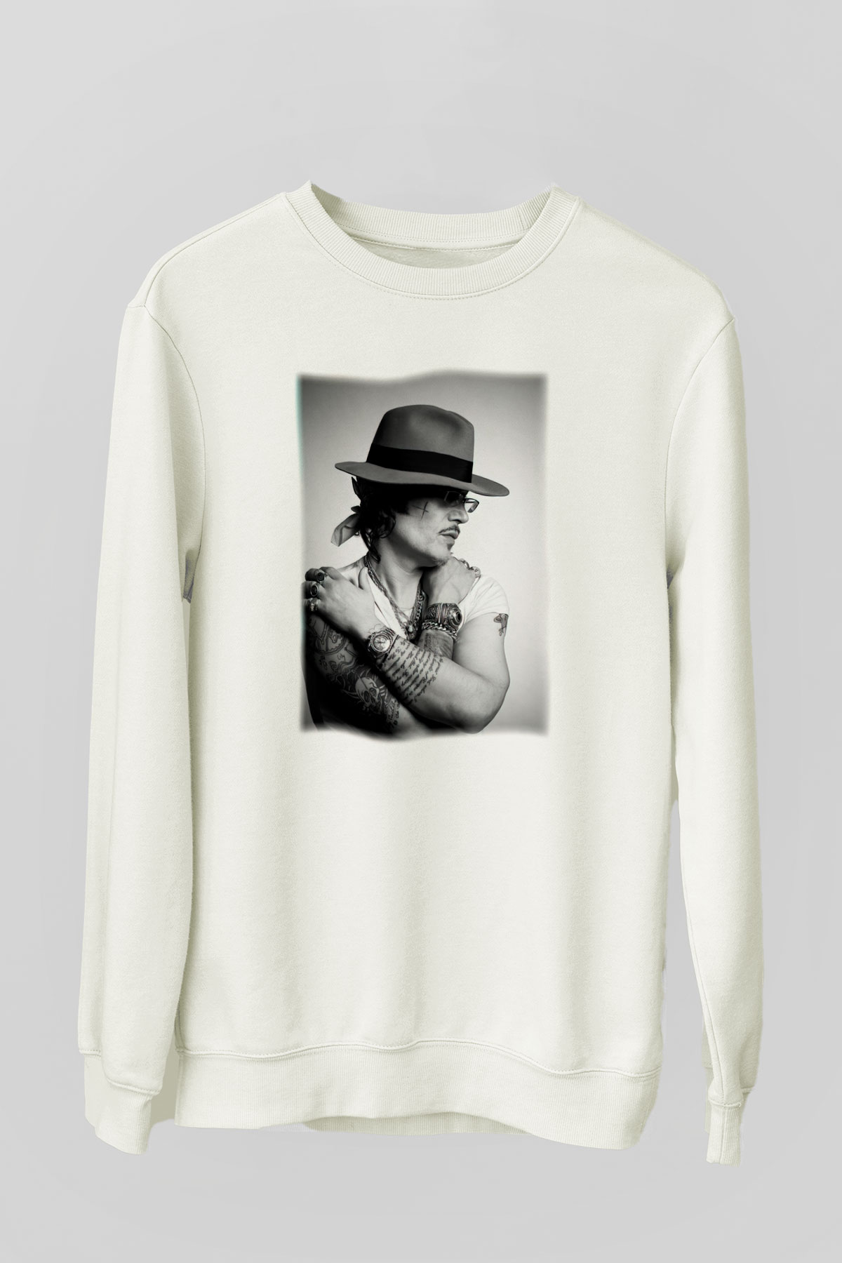 Adam Ant Beyaz Unisex Sweatshirt