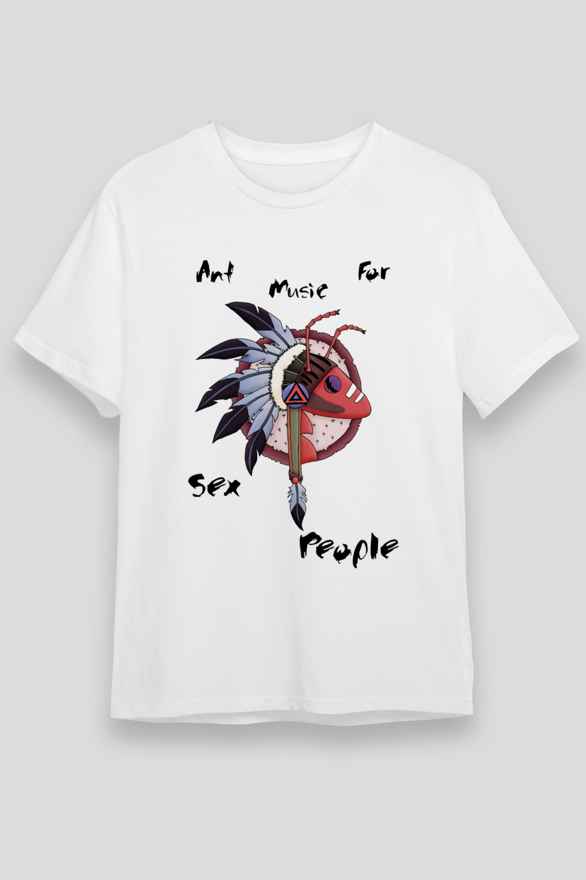 Adam Ant Beyaz Unisex Tişört T-Shirt - TişörtFabrikası