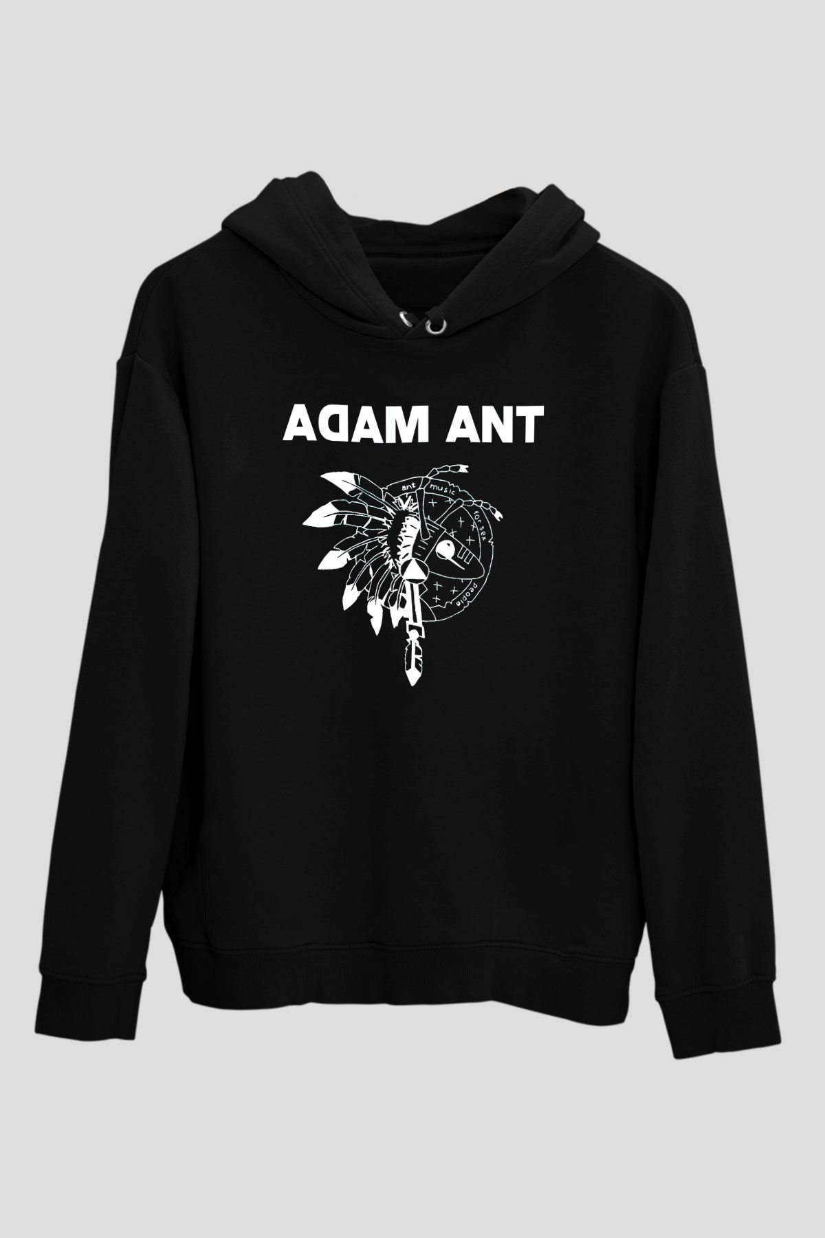 Adam Ant Siyah Unisex Hoodie