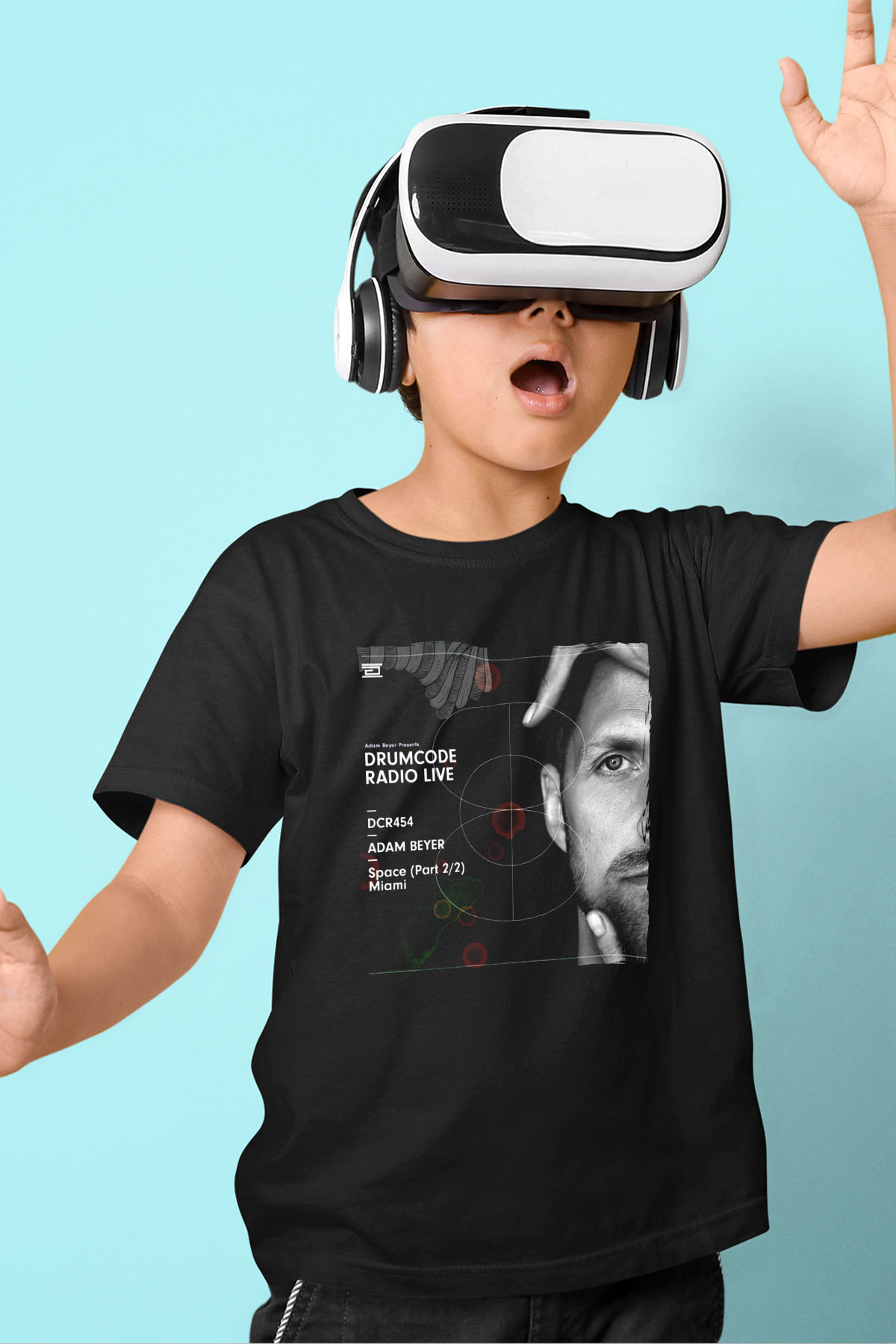Adam Beyer Siyah Unisex Çocuk Tişört