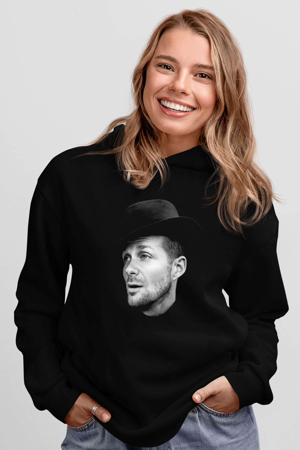 Adam Beyer Siyah Unisex Hoodie