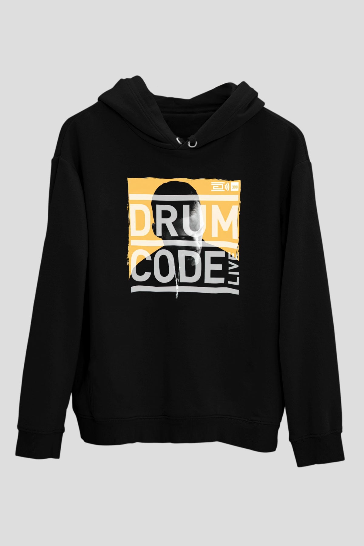 Adam Beyer Siyah Unisex Kapüşonlu Sweatshirt