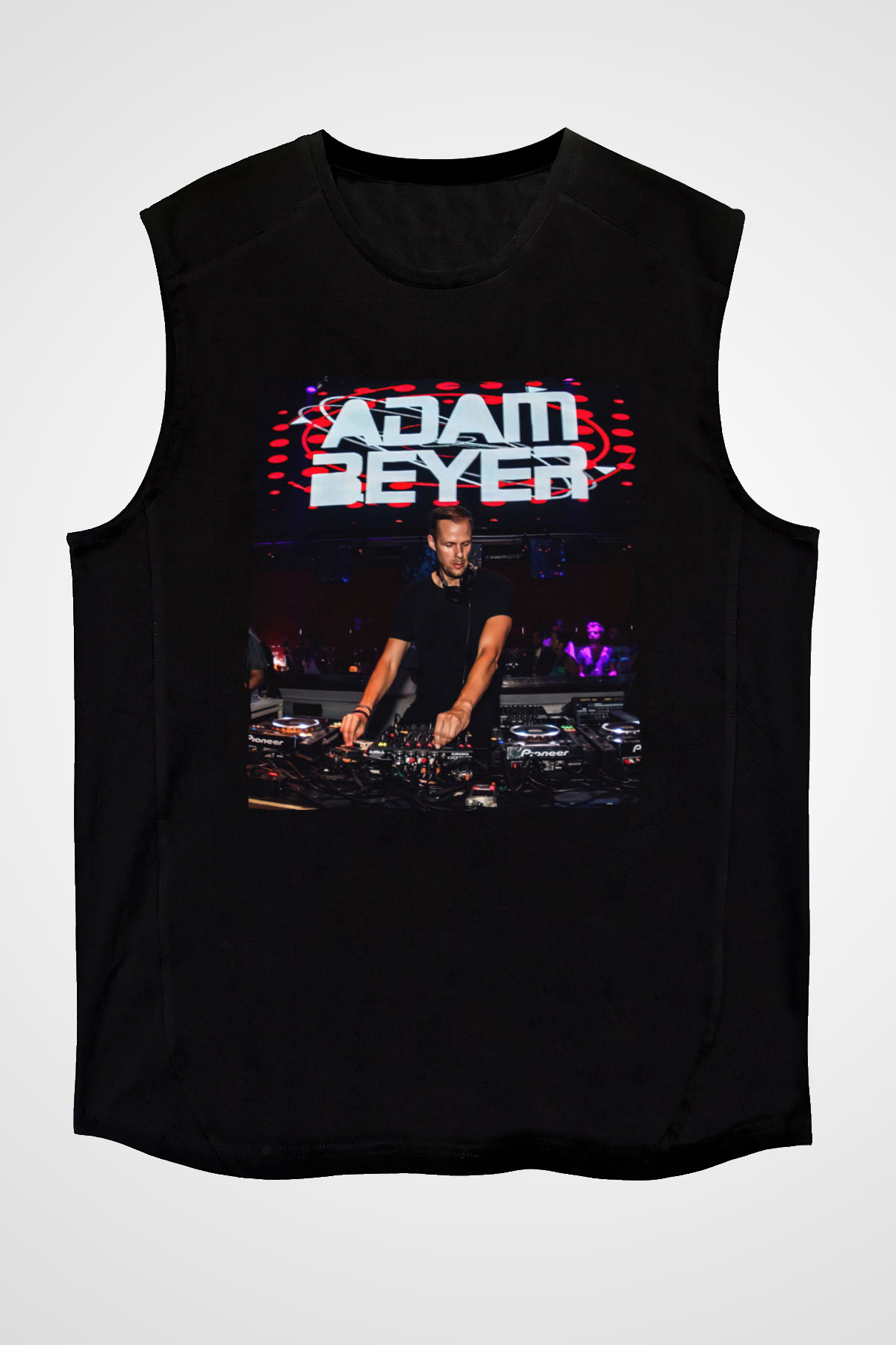 Adam Beyer Siyah Unisex Kolsuz Tişört