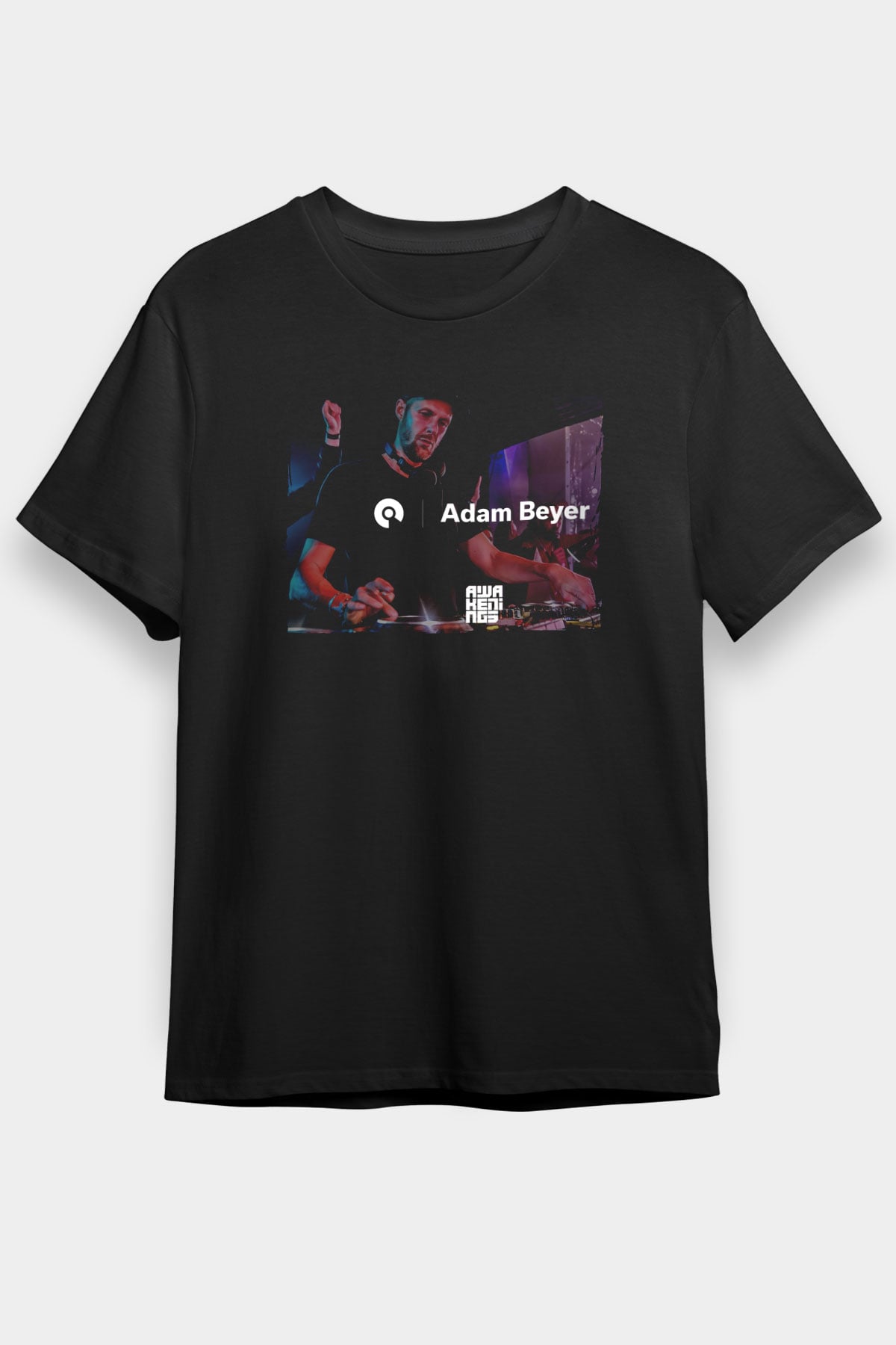 Adam Beyer Siyah Unisex Tişört T-Shirt - TişörtFabrikası