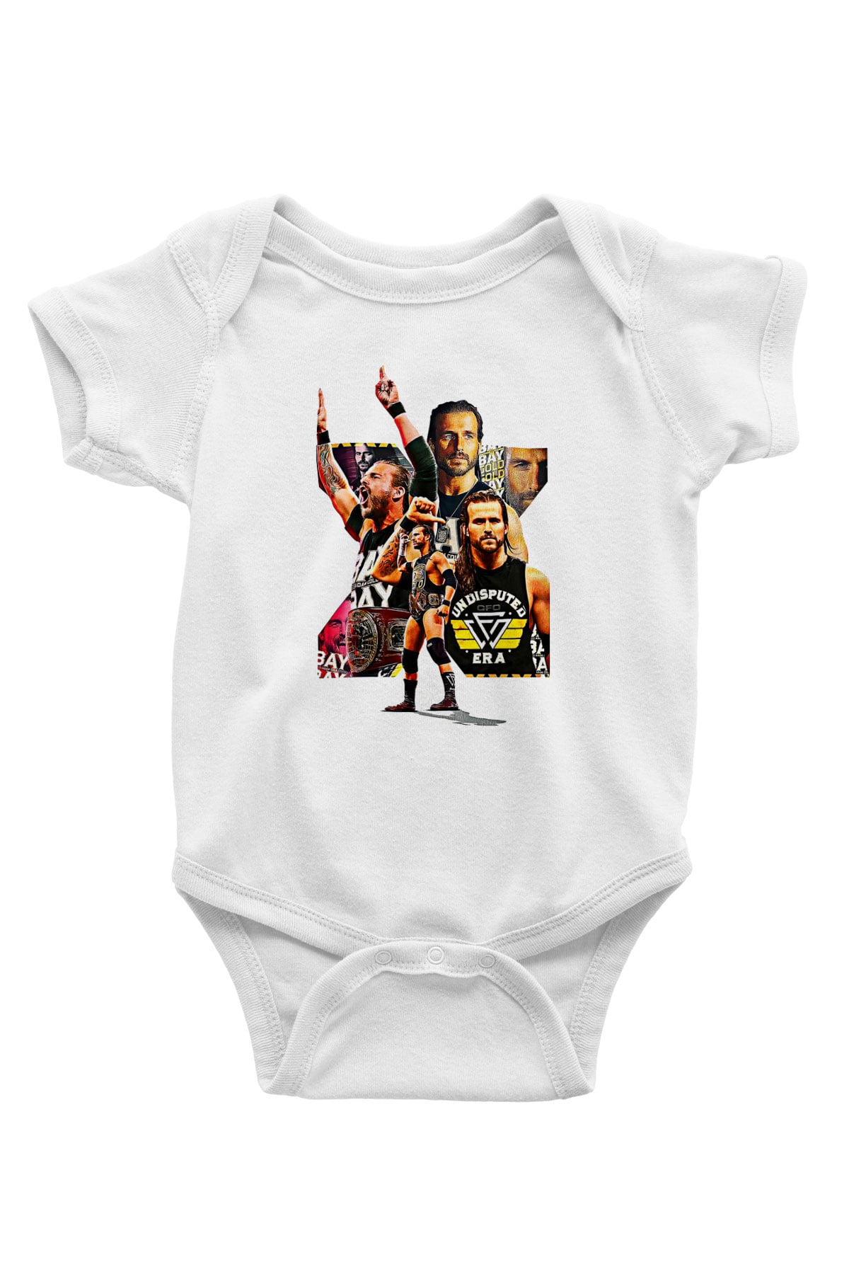 Adam Cole Baskılı Beyaz Unisex Bebek Body - Zıbın