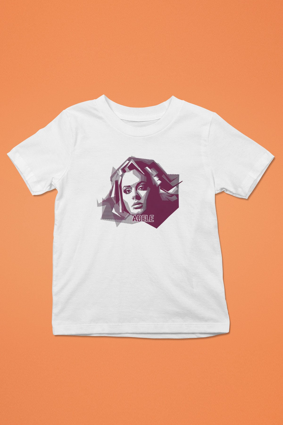 Adele Beyaz Unisex Çocuk Tişört