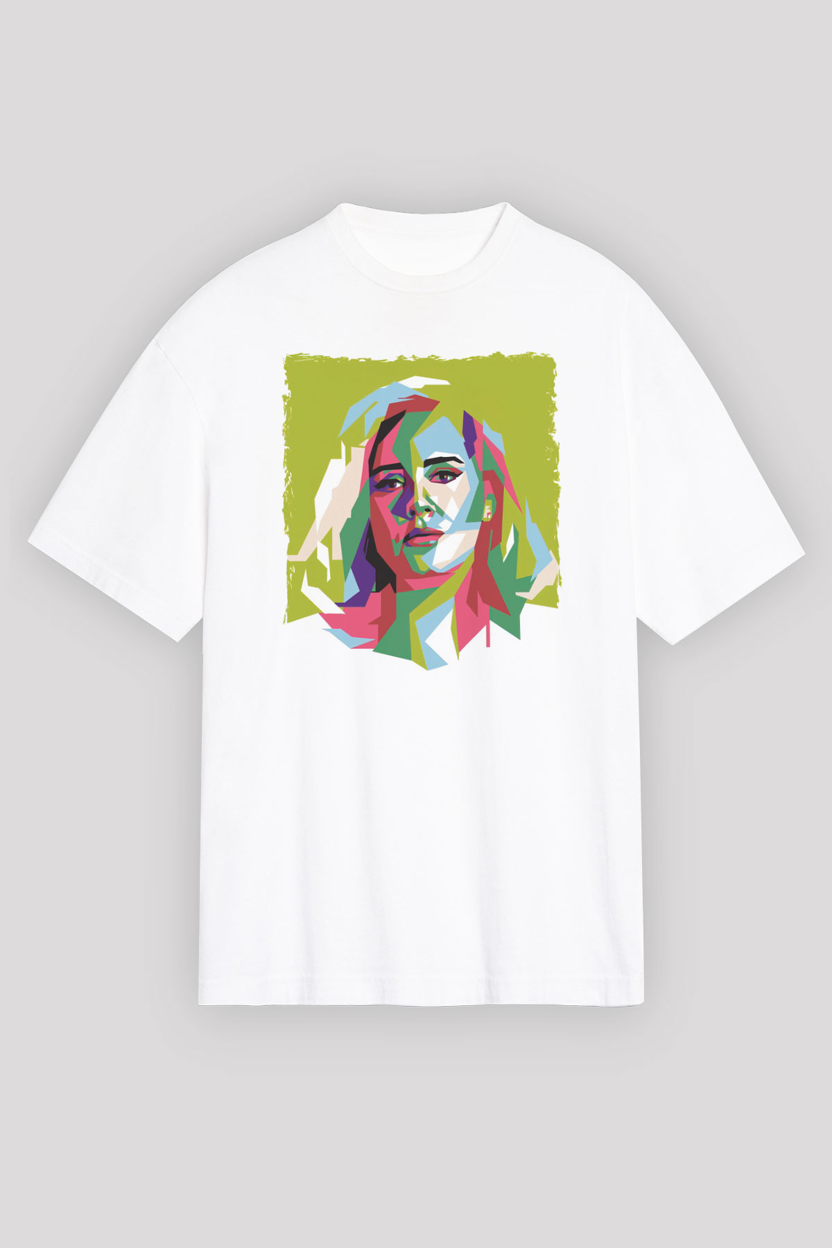 Adele Beyaz Unisex Tişört T-Shirt - TişörtFabrikası