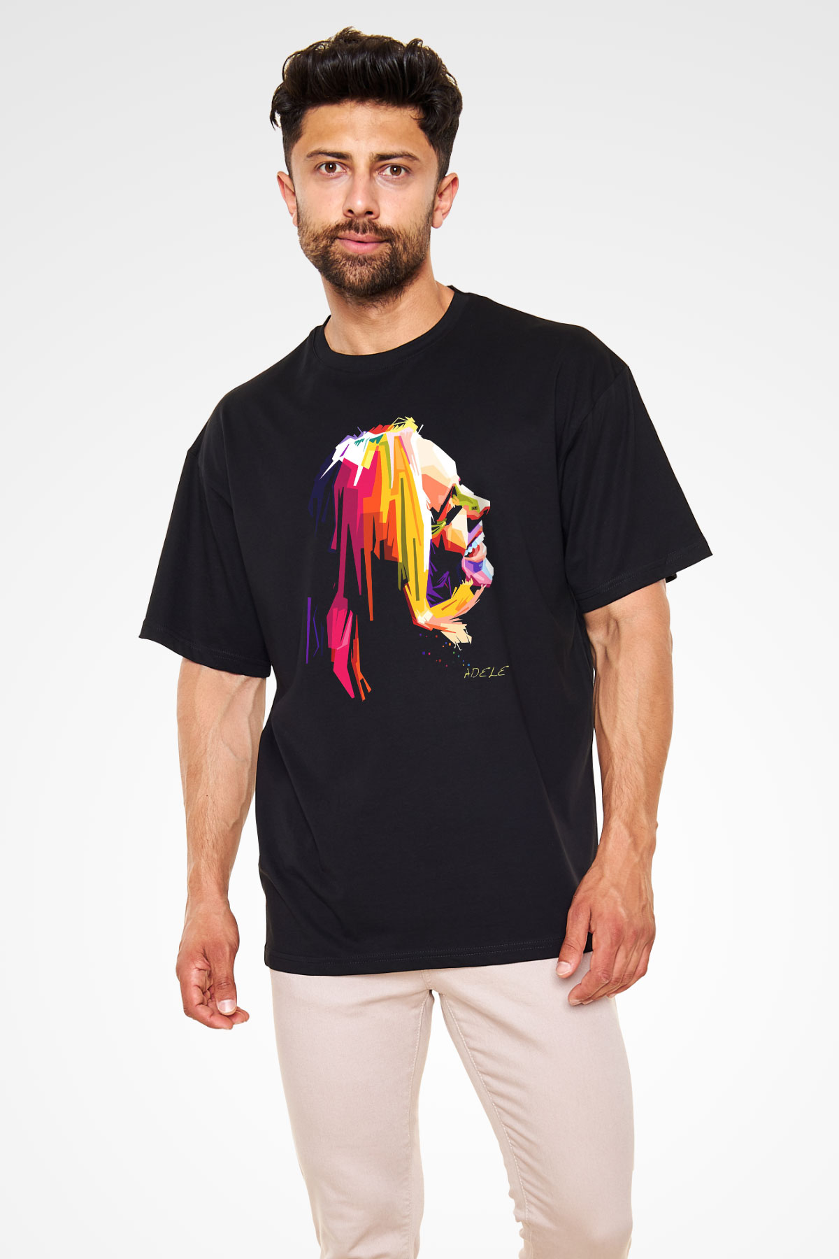Adele Siyah Unisex Tişört T-Shirt - TişörtFabrikası