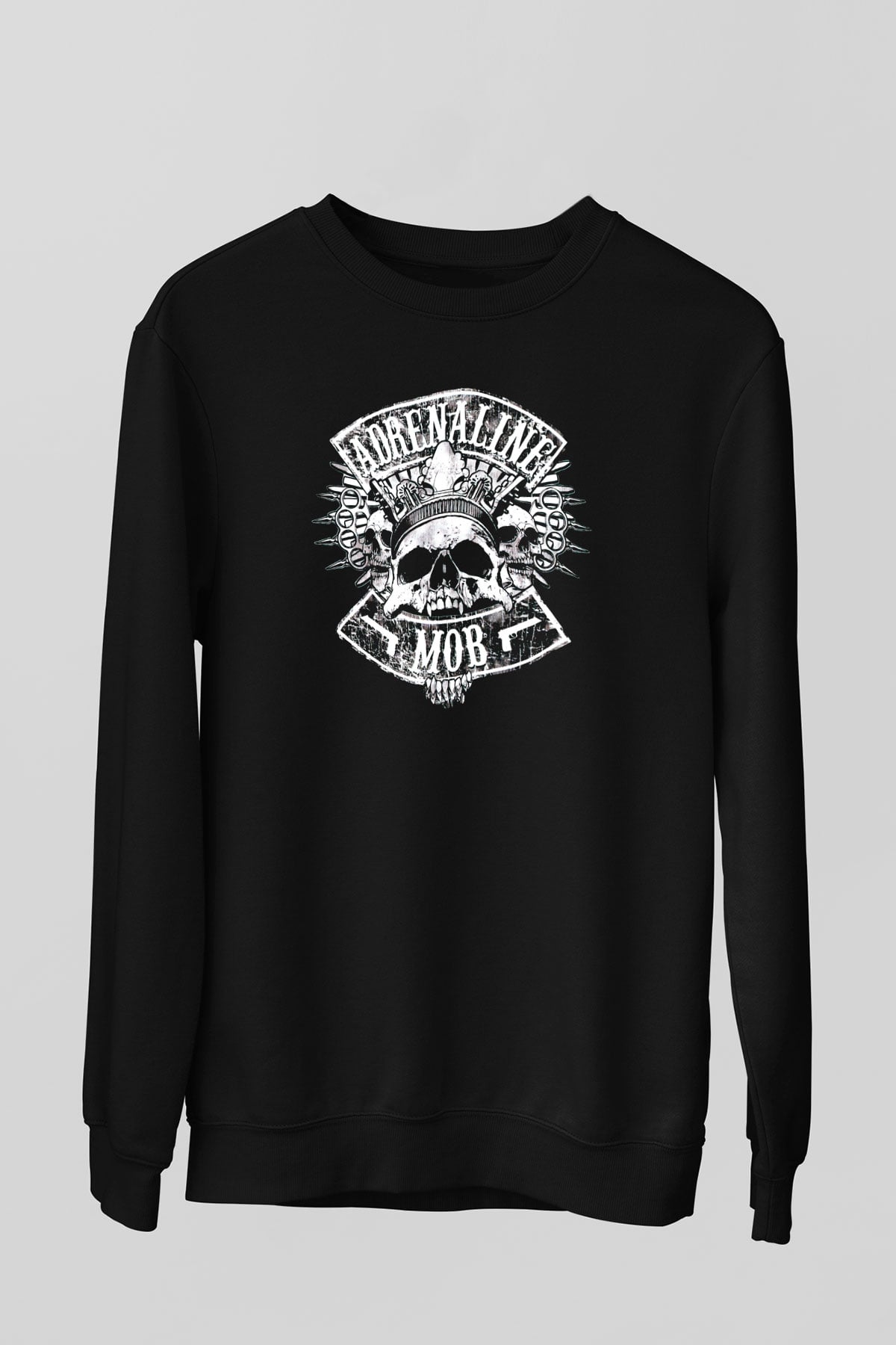 Adrenaline Mob Siyah Unisex Sweatshirt