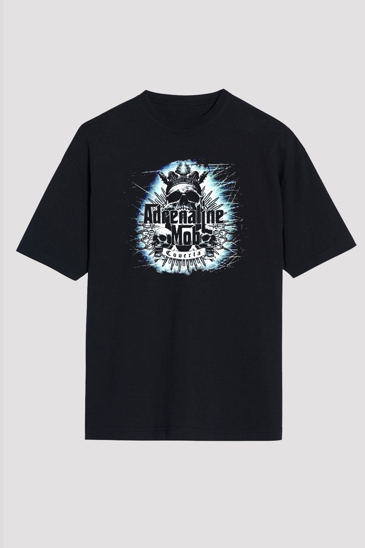 Adrenaline Mob Siyah Unisex Tişört T-Shirt - TişörtFabrikası
