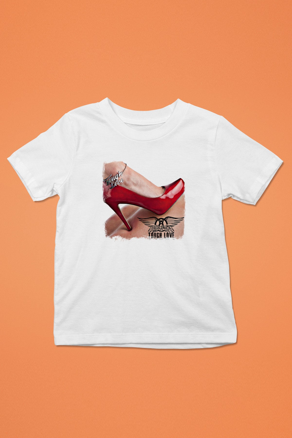 Aerosmith Baskılı Unisex Beyaz Çocuk Tişört