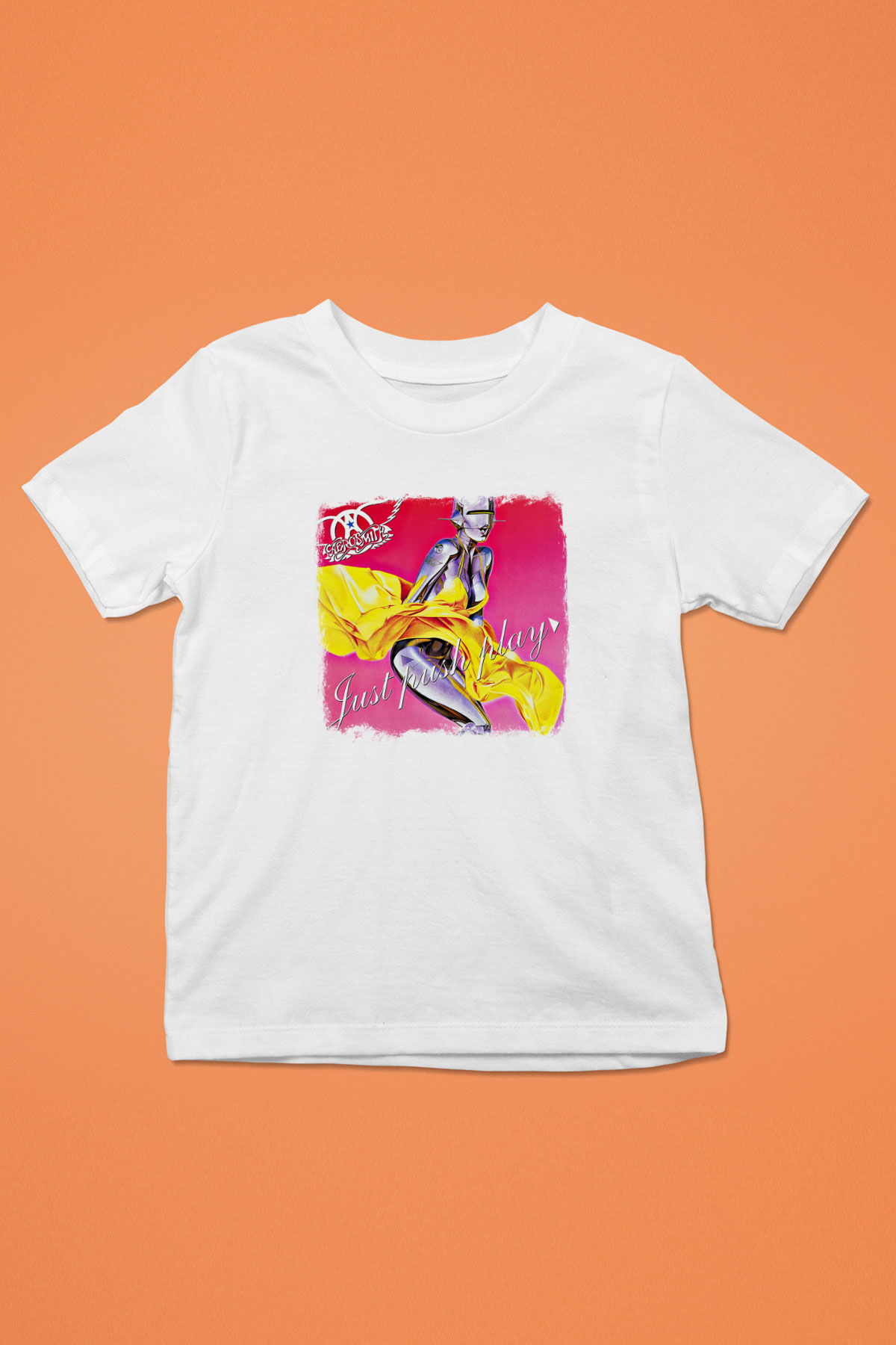 Aerosmith Baskılı Unisex Beyaz Çocuk Tişört