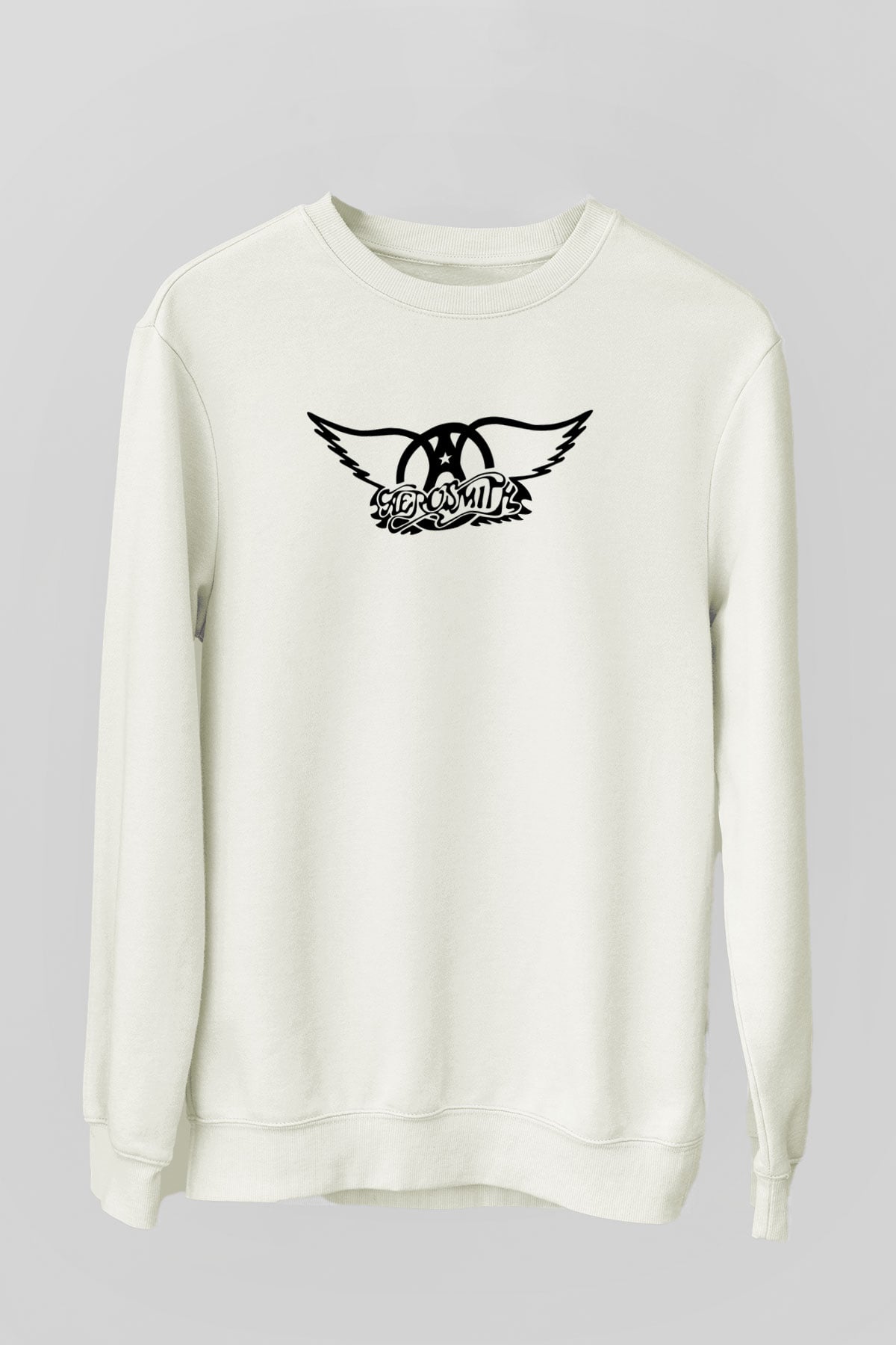 Aerosmith Beyaz Unisex Sweatshirt