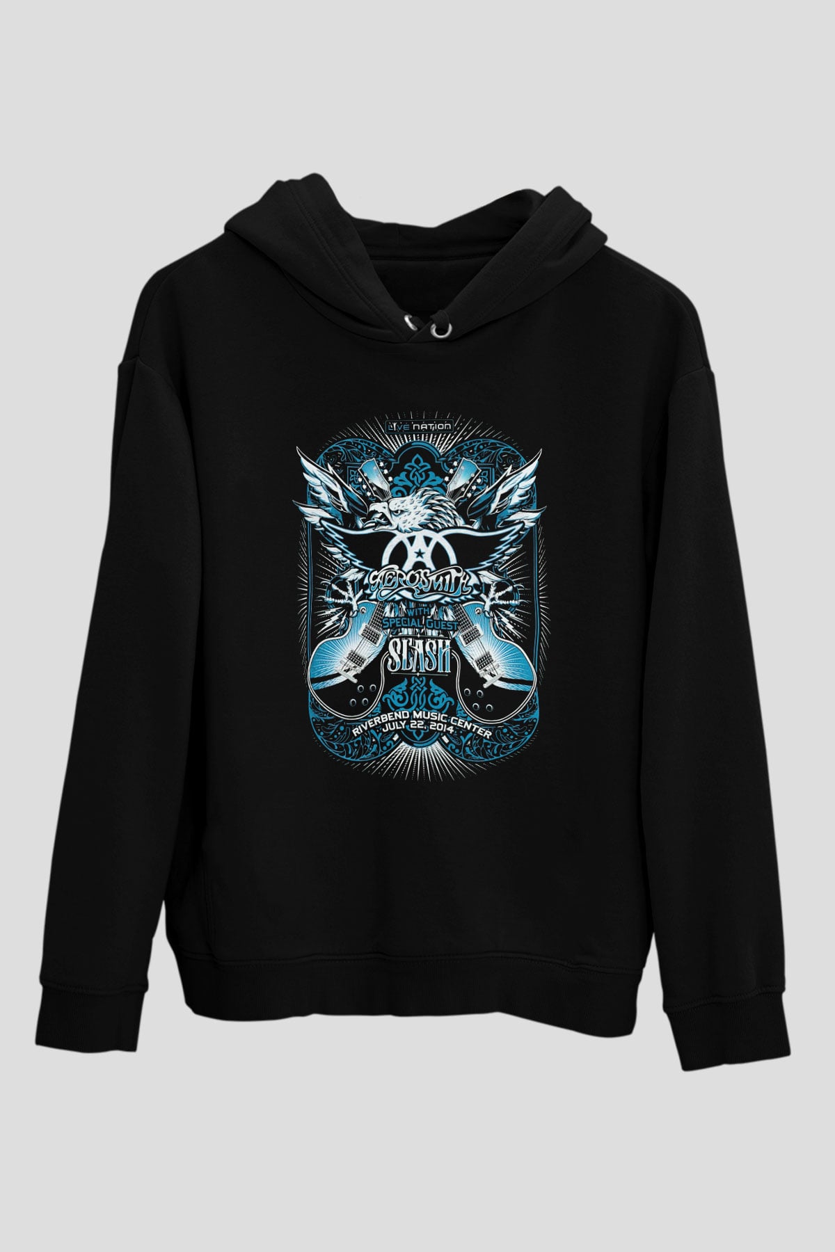 Aerosmith Siyah Unisex Hoodie