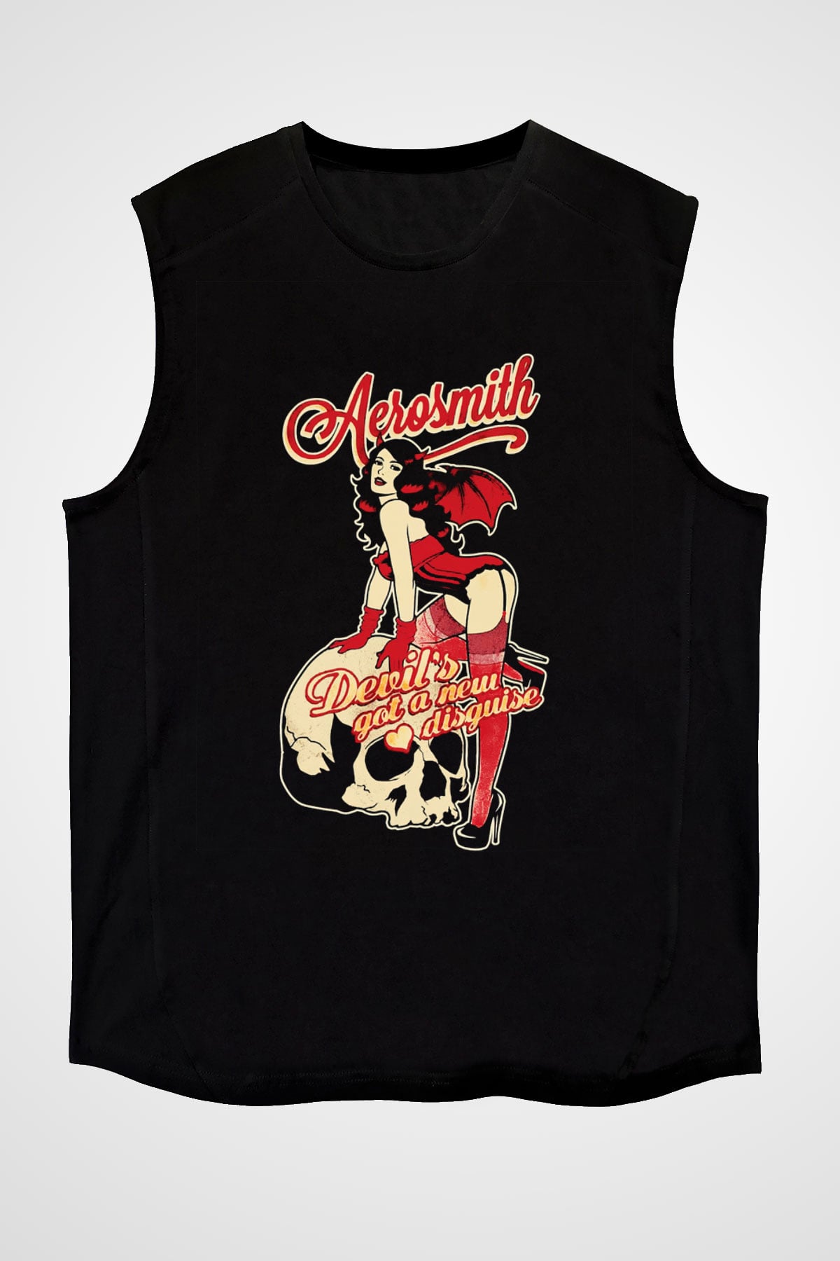 Aerosmith Siyah Unisex Kolsuz Tişört