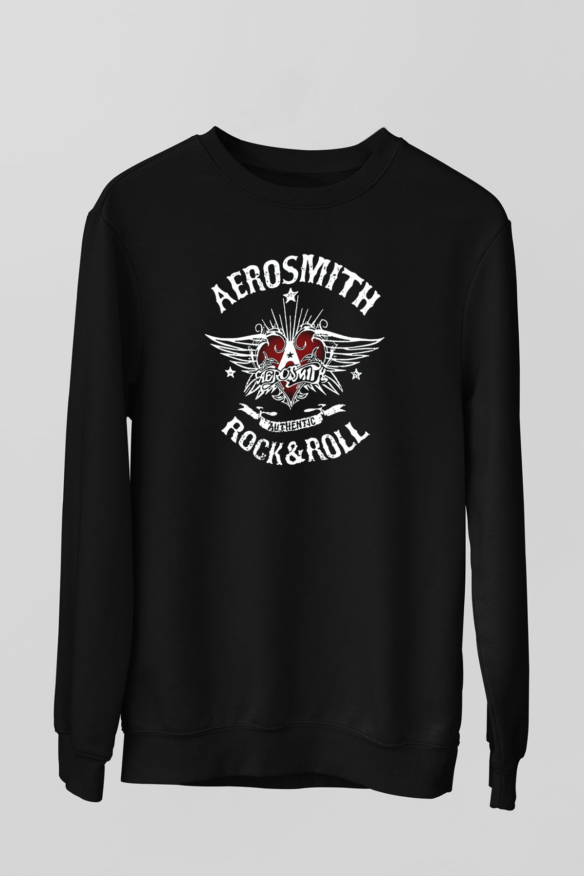 Aerosmith Siyah Unisex Sweatshirt