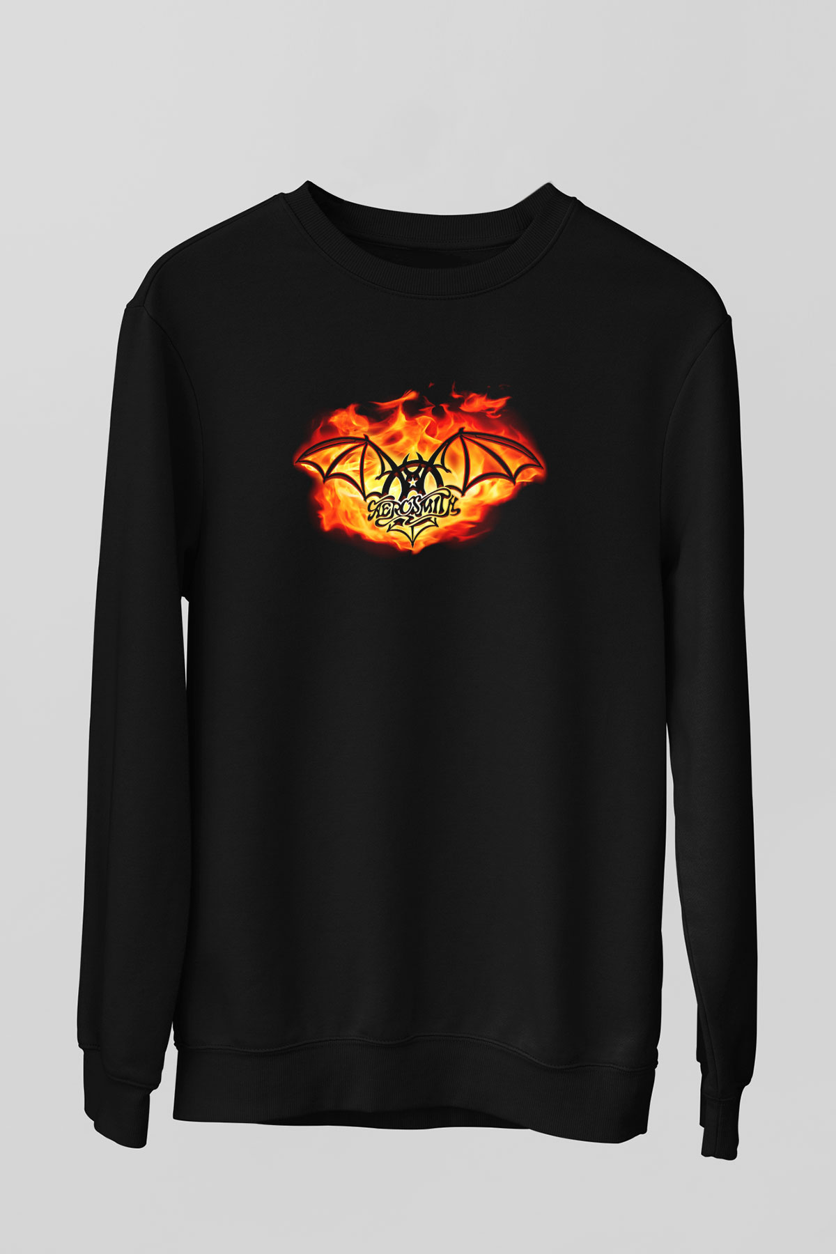 Aerosmith Siyah Unisex Sweatshirt