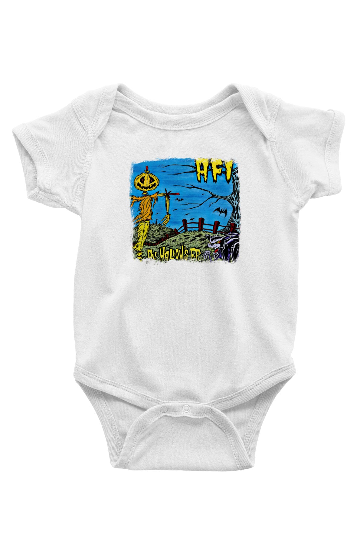 Afi Baskılı Unisex Beyaz Bebek Body - Zıbın