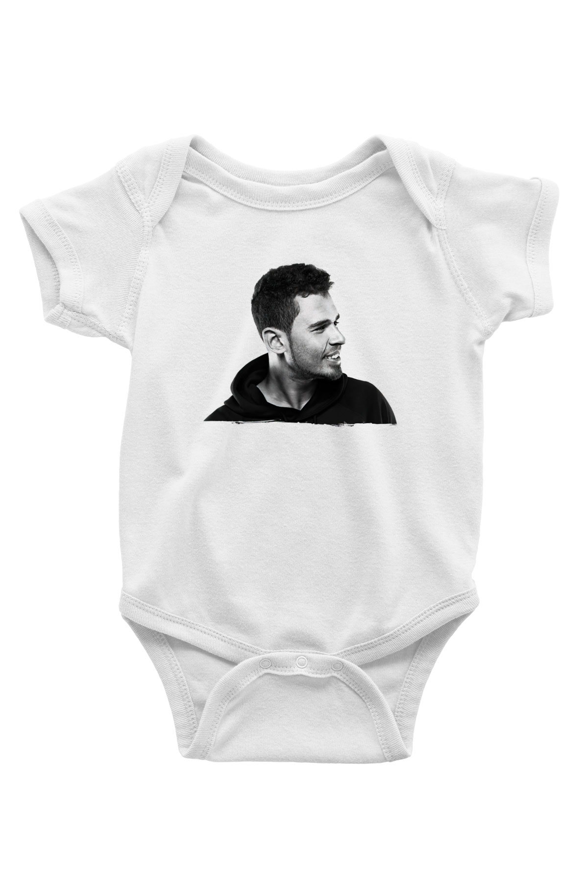 Afrojack Beyaz Bebek Body - Zıbın
