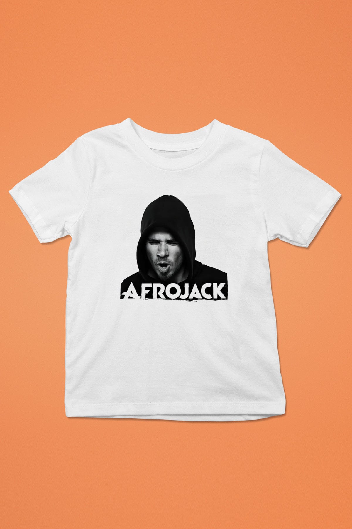 Afrojack Beyaz Unisex Çocuk Tişört