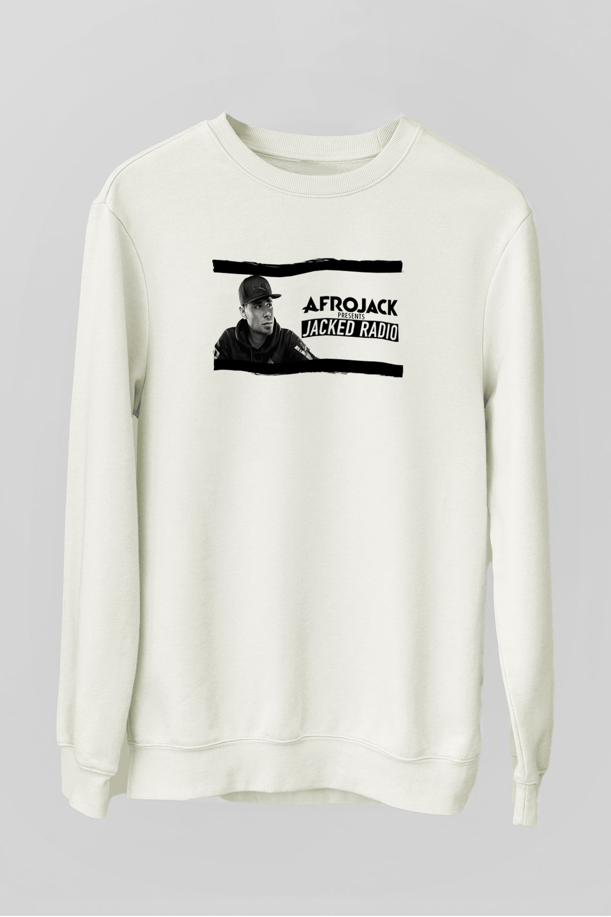 Afrojack Beyaz Unisex Sweatshirt