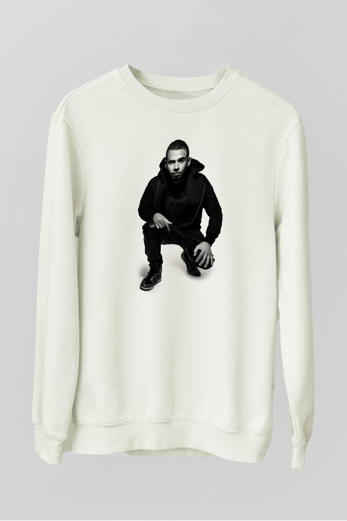 Afrojack Beyaz Unisex Sweatshirt