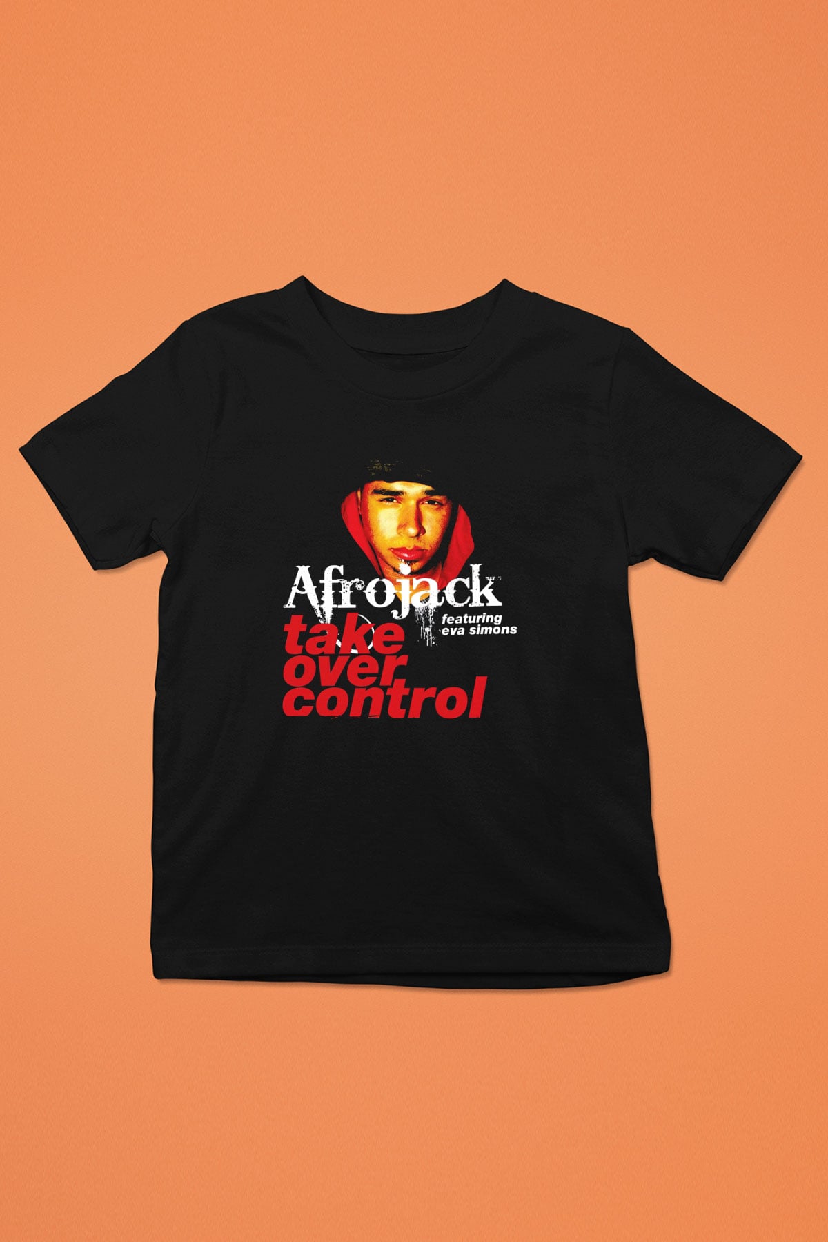 Afrojack Siyah Unisex Çocuk Tişört