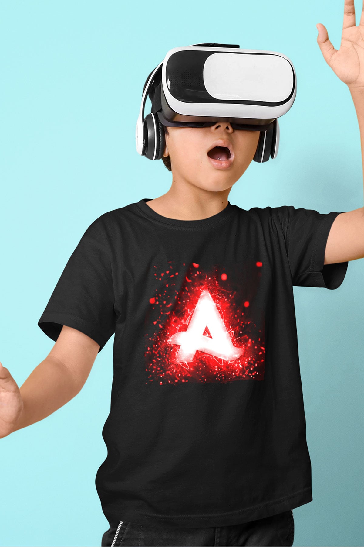 Afrojack Siyah Unisex Çocuk Tişört