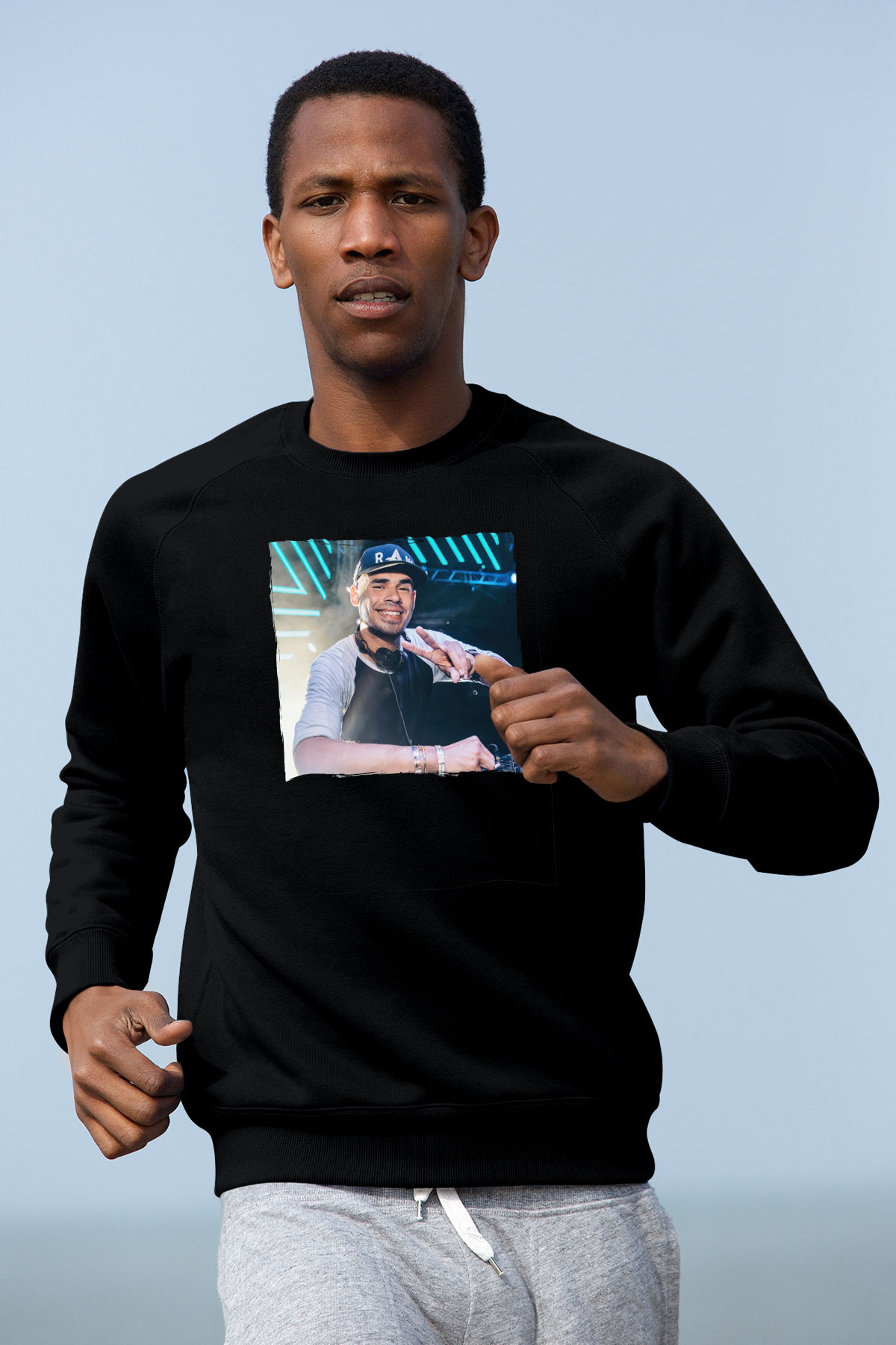 Afrojack Siyah Unisex Sweatshirt