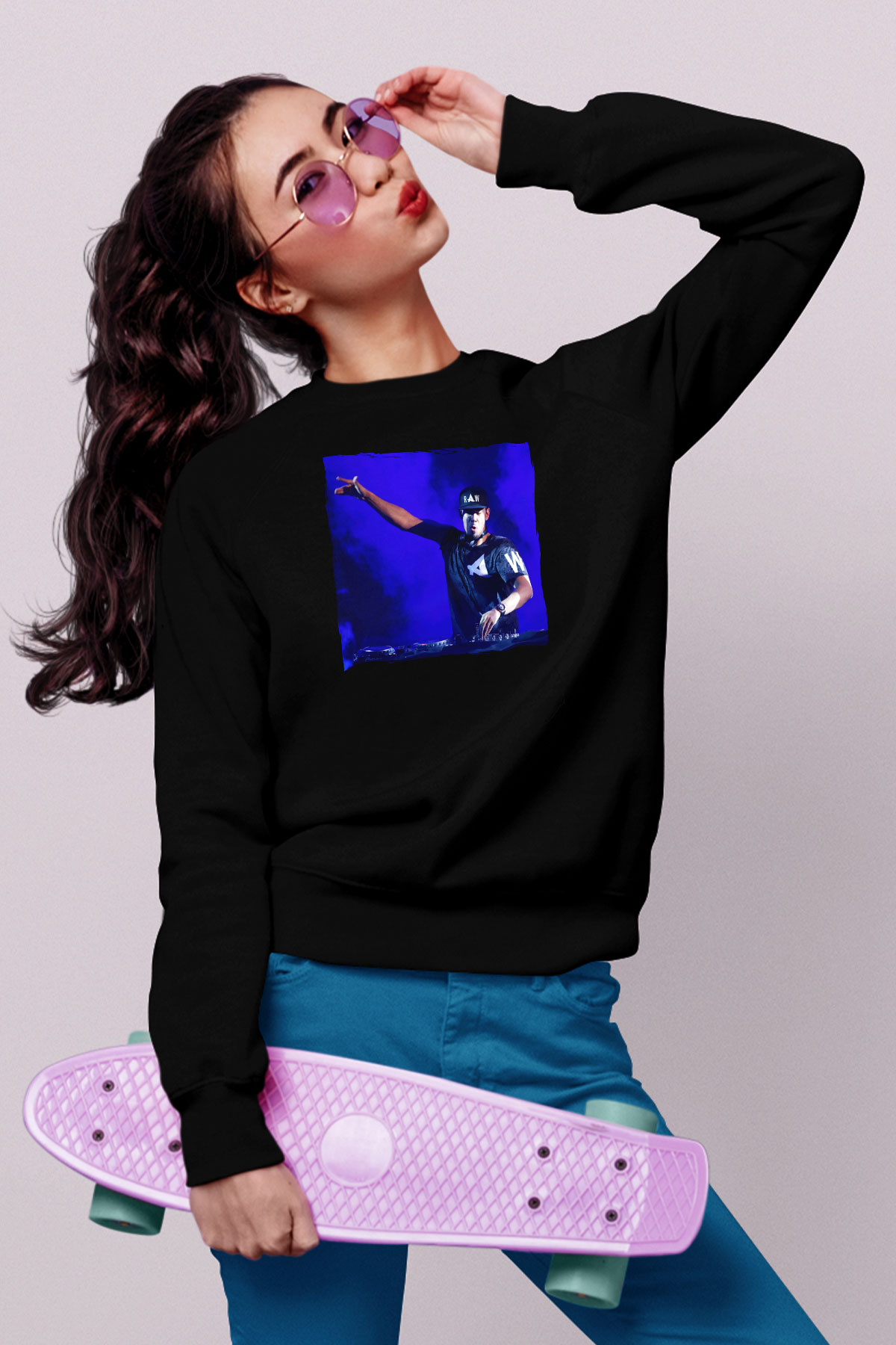 Afrojack Siyah Unisex Sweatshirt