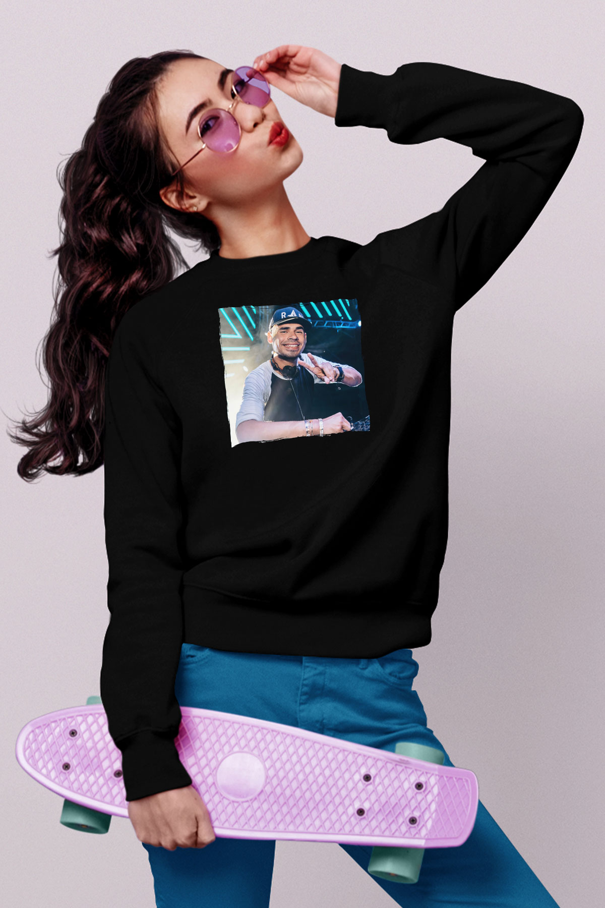 Afrojack Siyah Unisex Sweatshirt