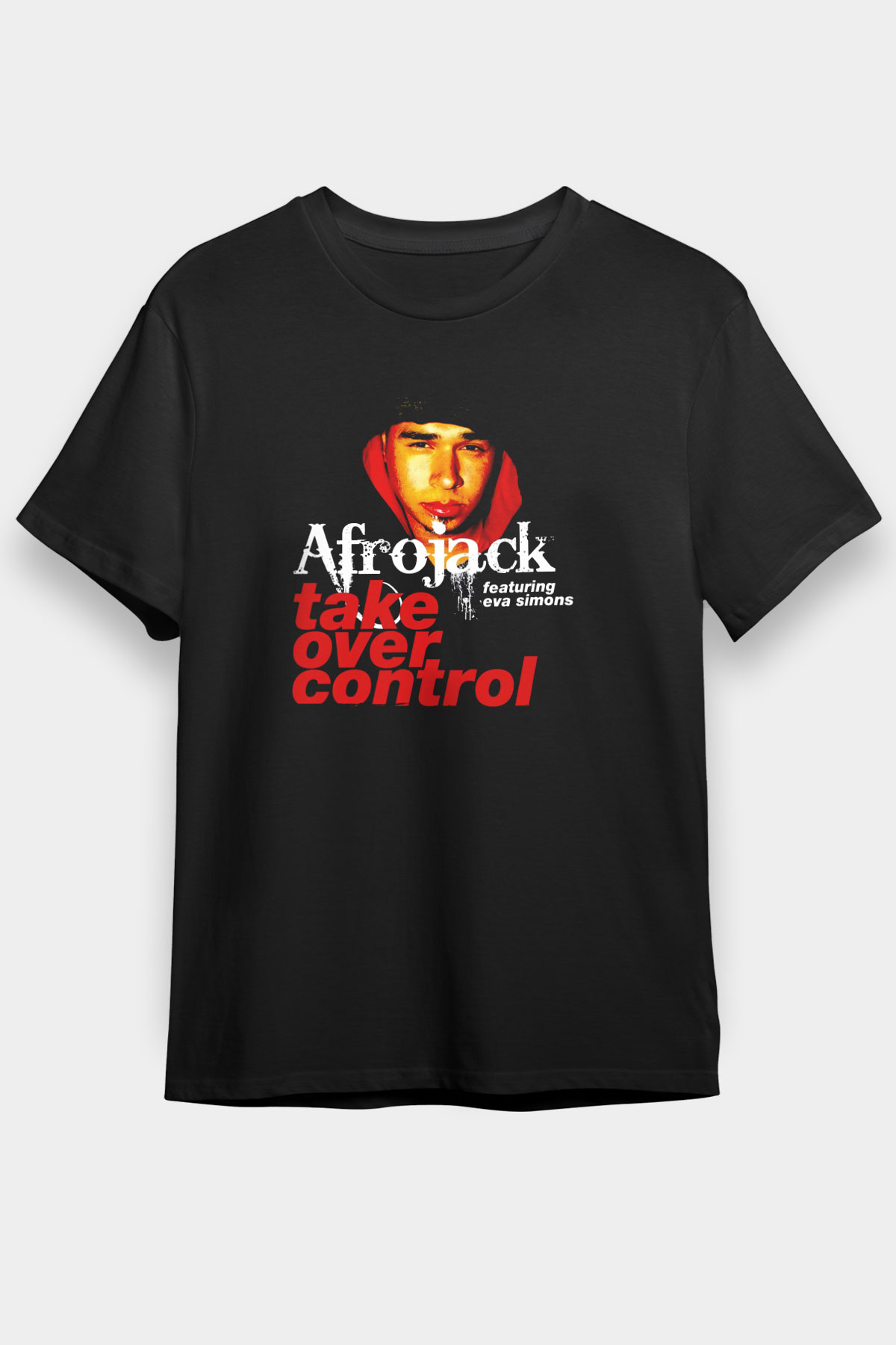 Afrojack Siyah Unisex Tişört T-Shirt - TişörtFabrikası