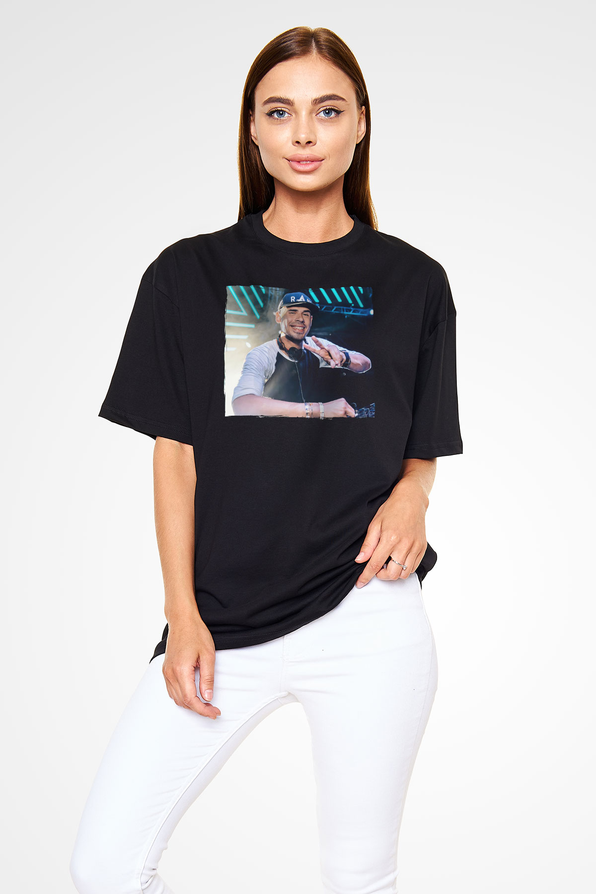 Afrojack Siyah Unisex Tişört T-Shirt - TişörtFabrikası