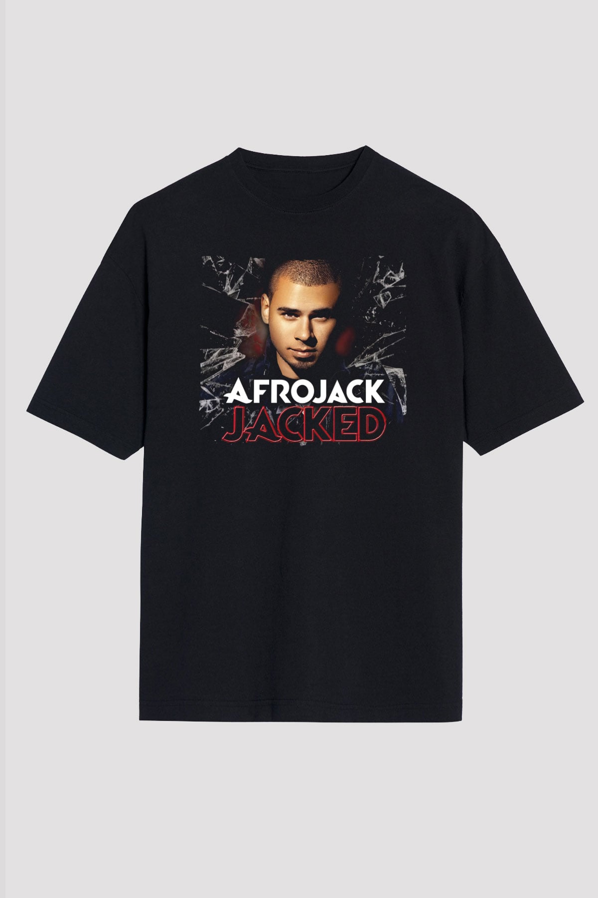 Afrojack Siyah Unisex Tişört T-Shirt - TişörtFabrikası